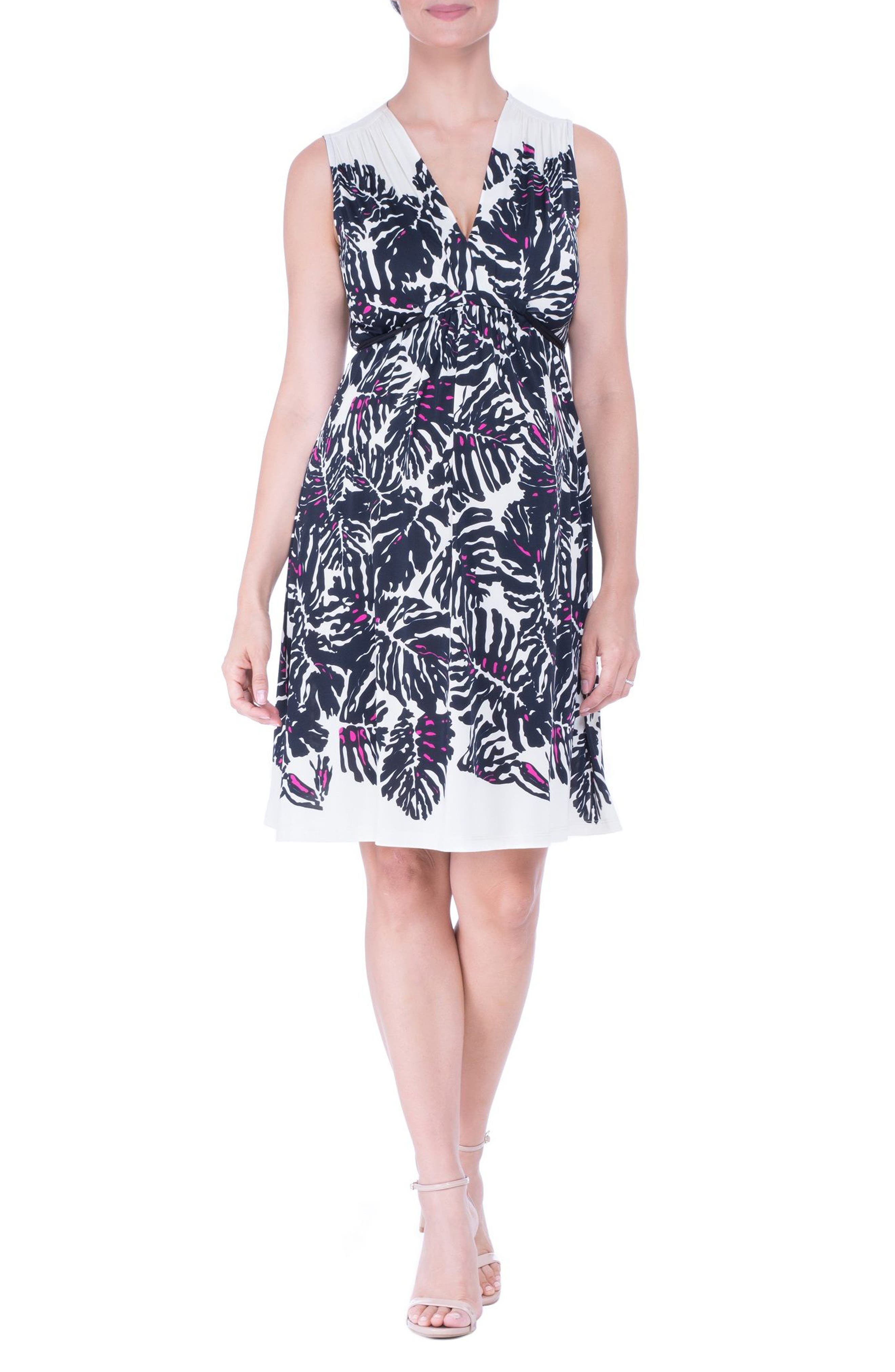 Olian Print Maternity Dress