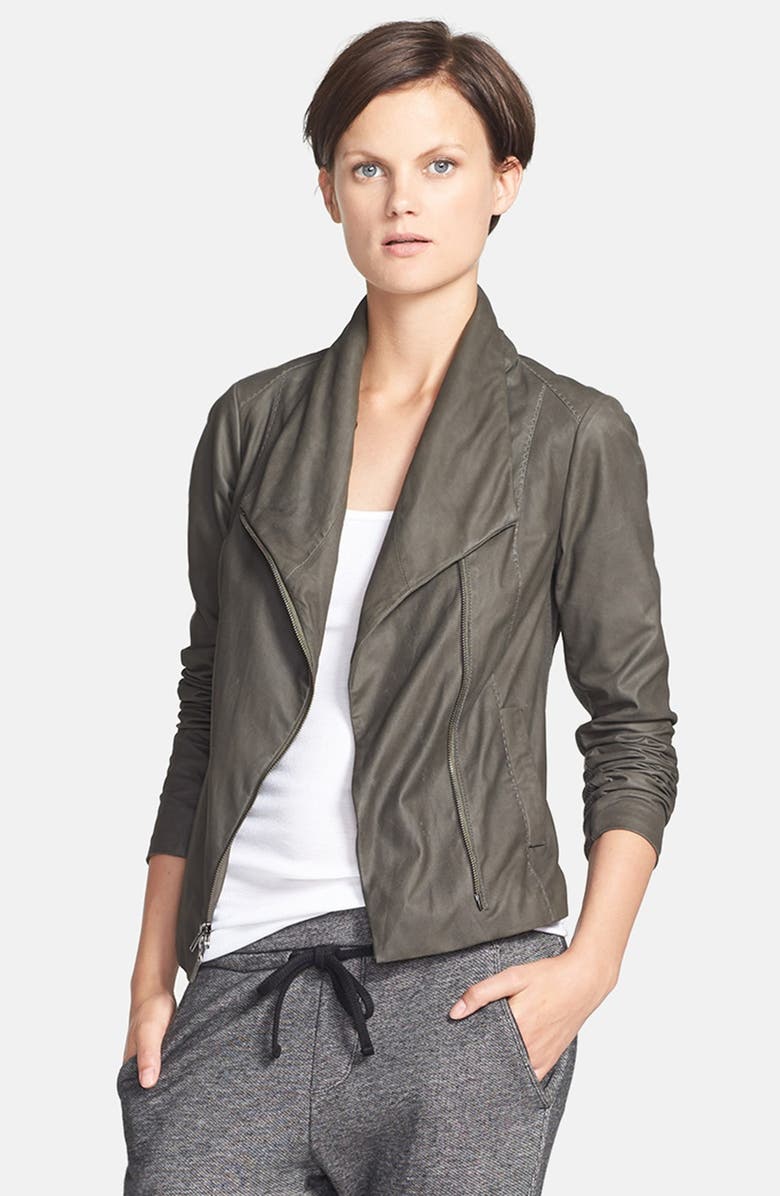 Vince Paper Leather Scuba Jacket Nordstrom Paper Leather Scuba Jacket
