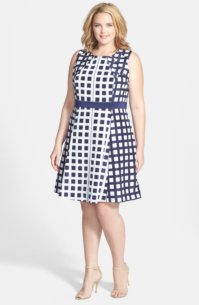 Jessica Simpson Sleeveless Fit & Flare Dress (Plus Size) | Nordstrom