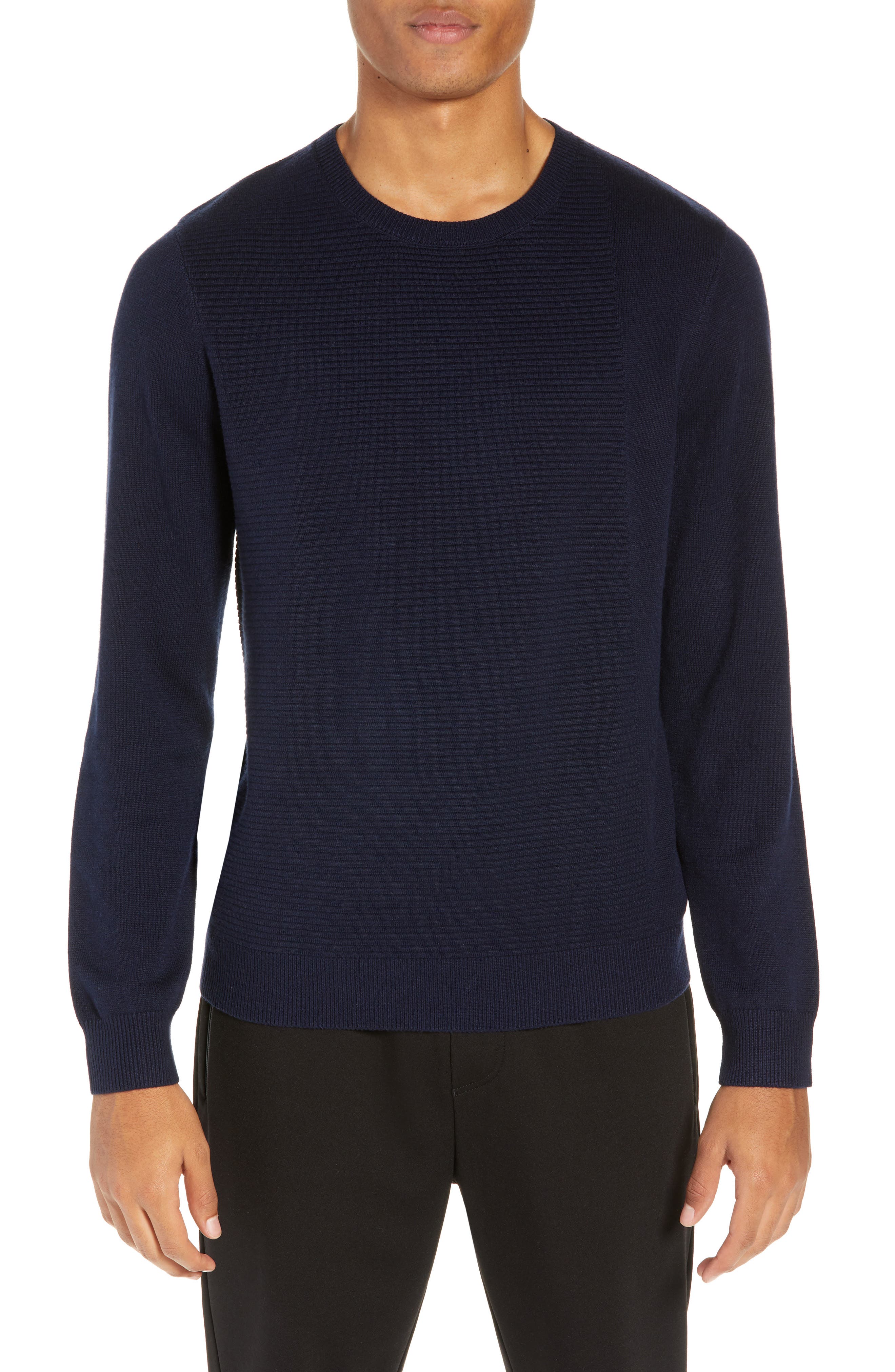River Stone Slim Fit Ottoman Stitch Cotton Blend Sweater