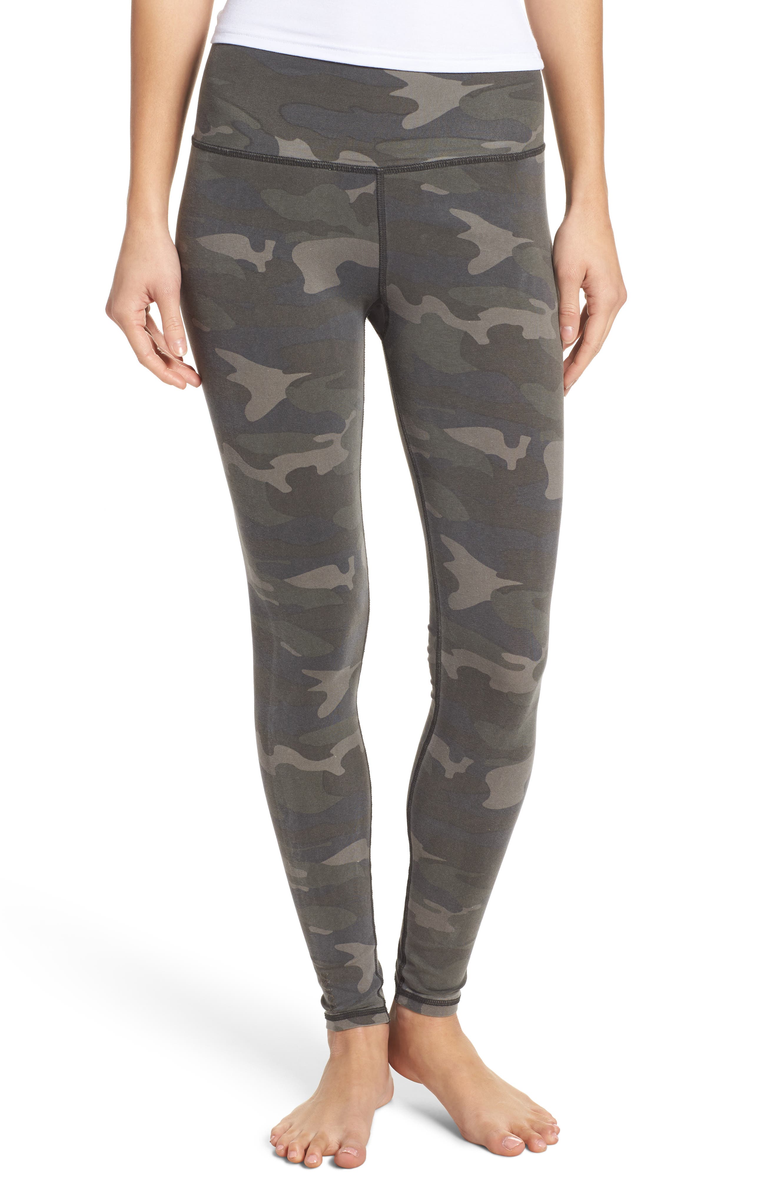 Ragdoll Camo Lounge Leggings, Green