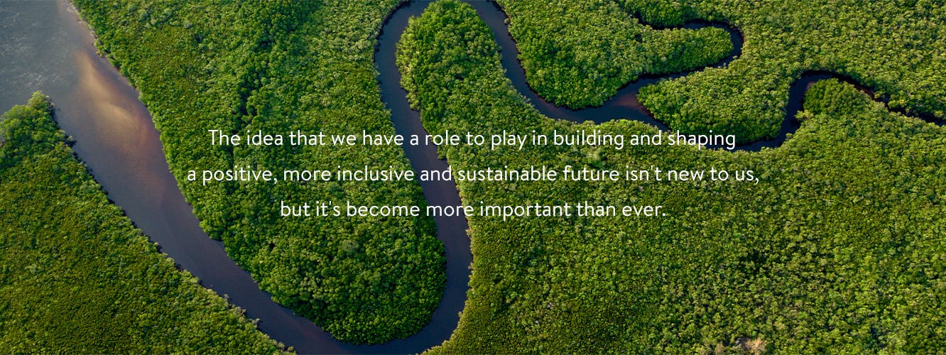 The idea that we have a role to play in building and shaping a positive, more inclusive and sustainable future isn't new to us, but it's become more important than ever.