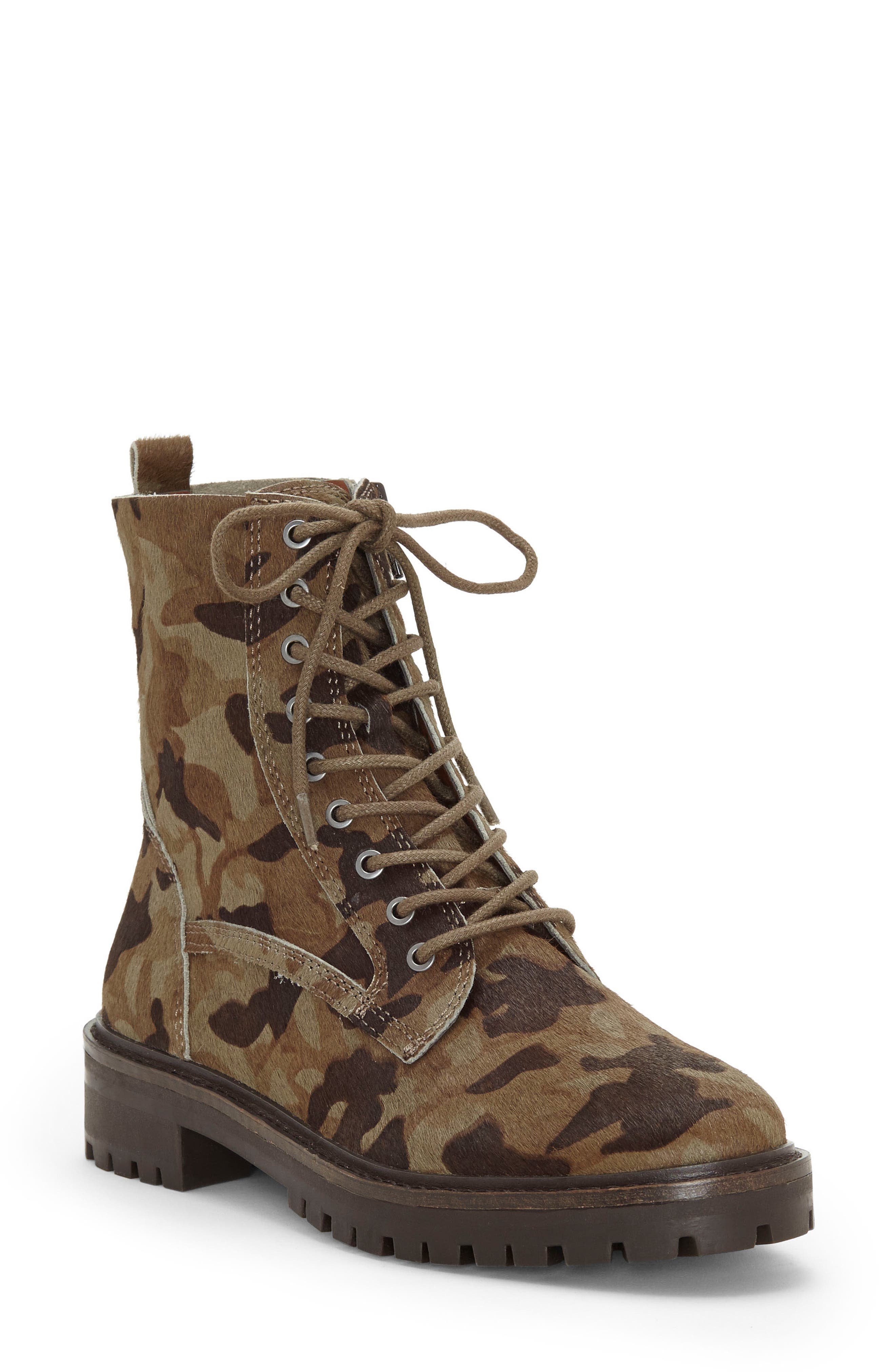 Lucky Brand Idara Ii Genuine Calf Hair Bootie, Green