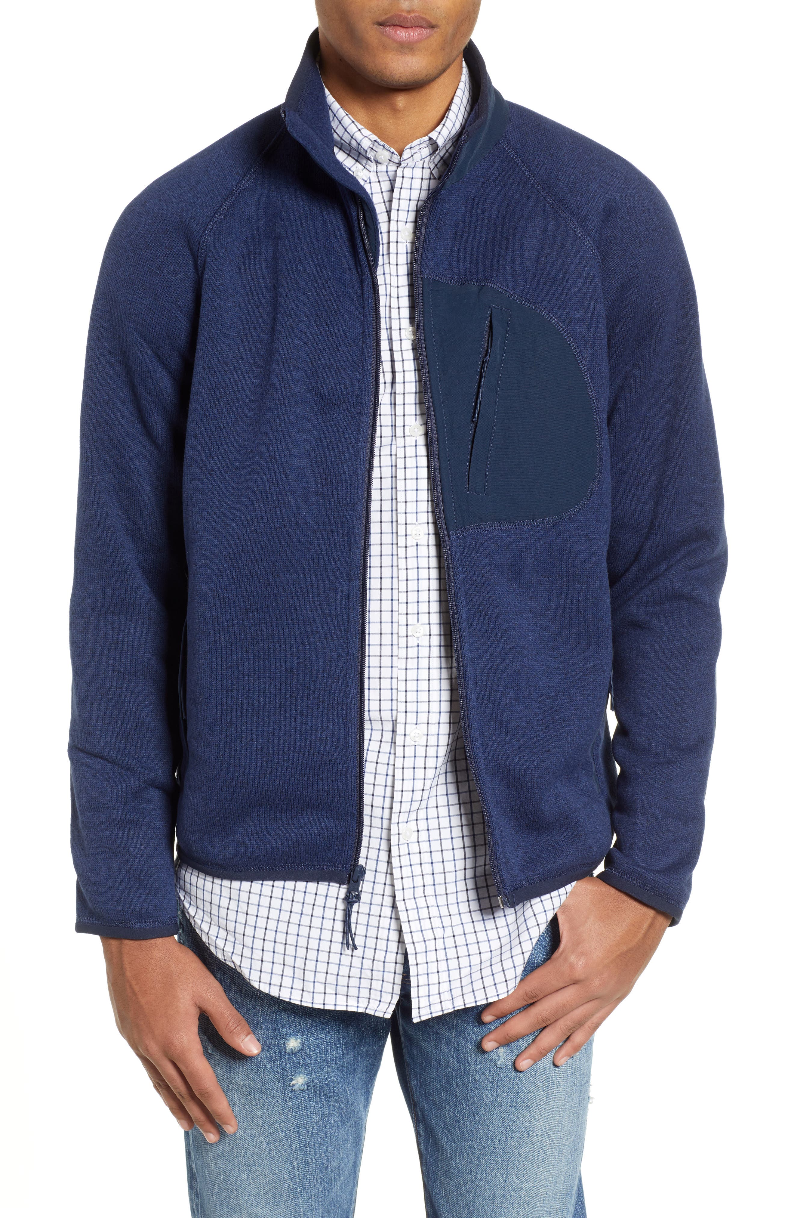 J.crew Classic Fit Fleece Sweater Jacket