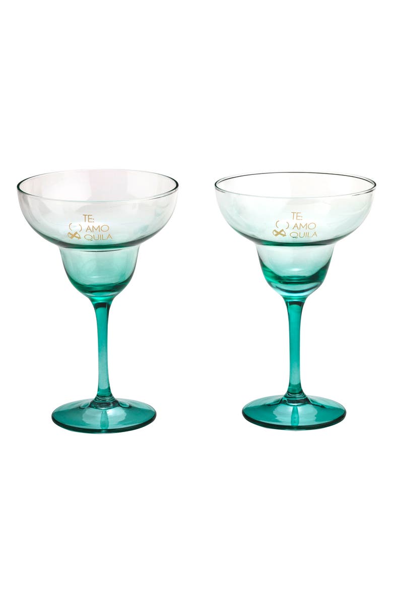 Te Amo x Quila Set of 2 Margarita Glasses | Nordstrom