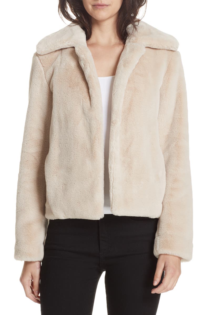 H brand elle rabbit fur jacket Clearance