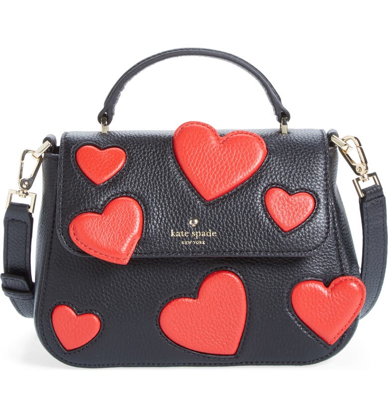 kate spade new york be mine small alexya heart leather top handle ...