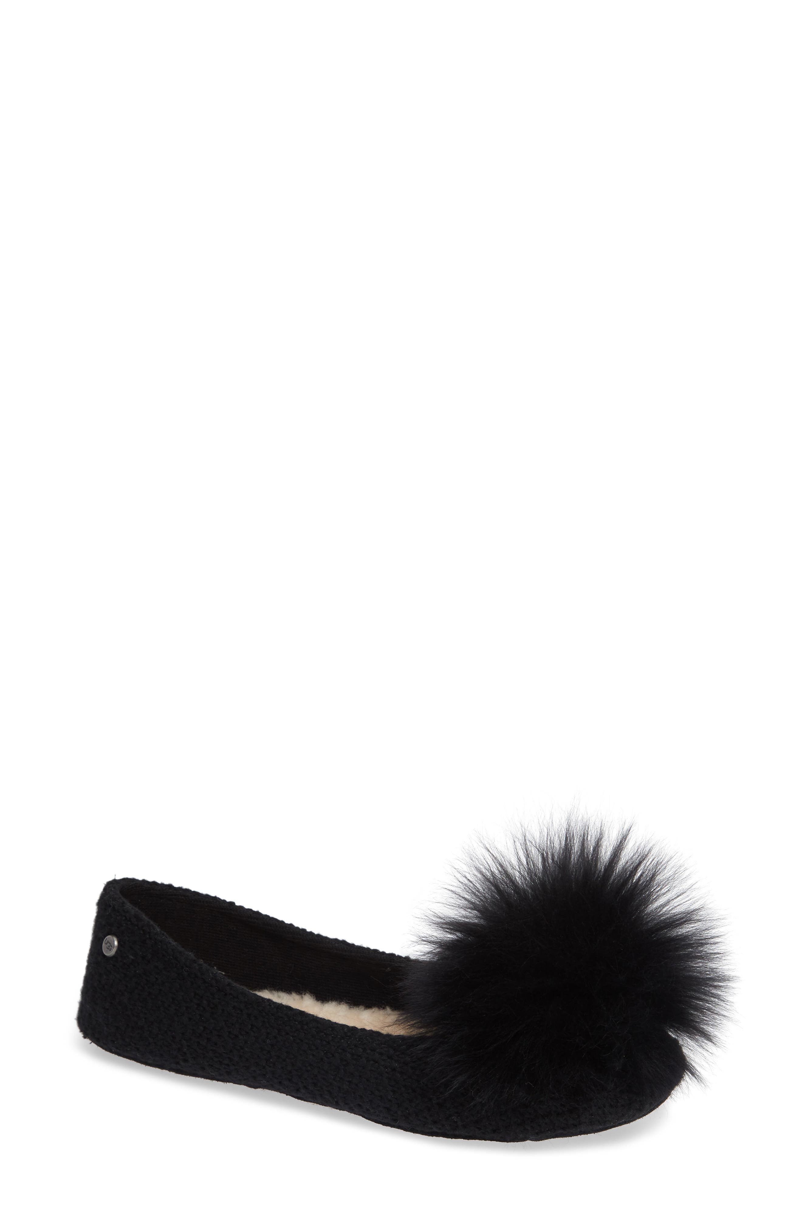 Ugg Andi Pompom Slipper, Black