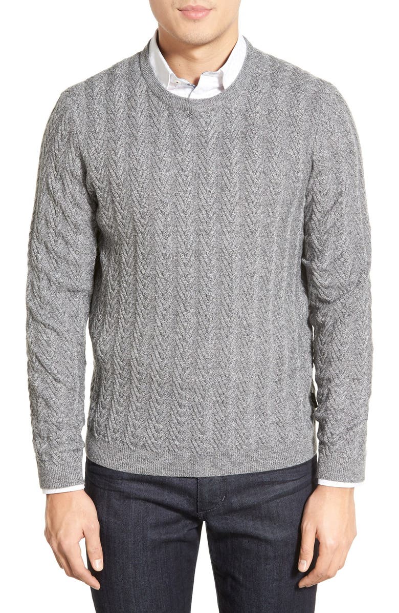 Ted Baker London 'Toppul' Herringbone Cable Knit Sweater | Nordstrom