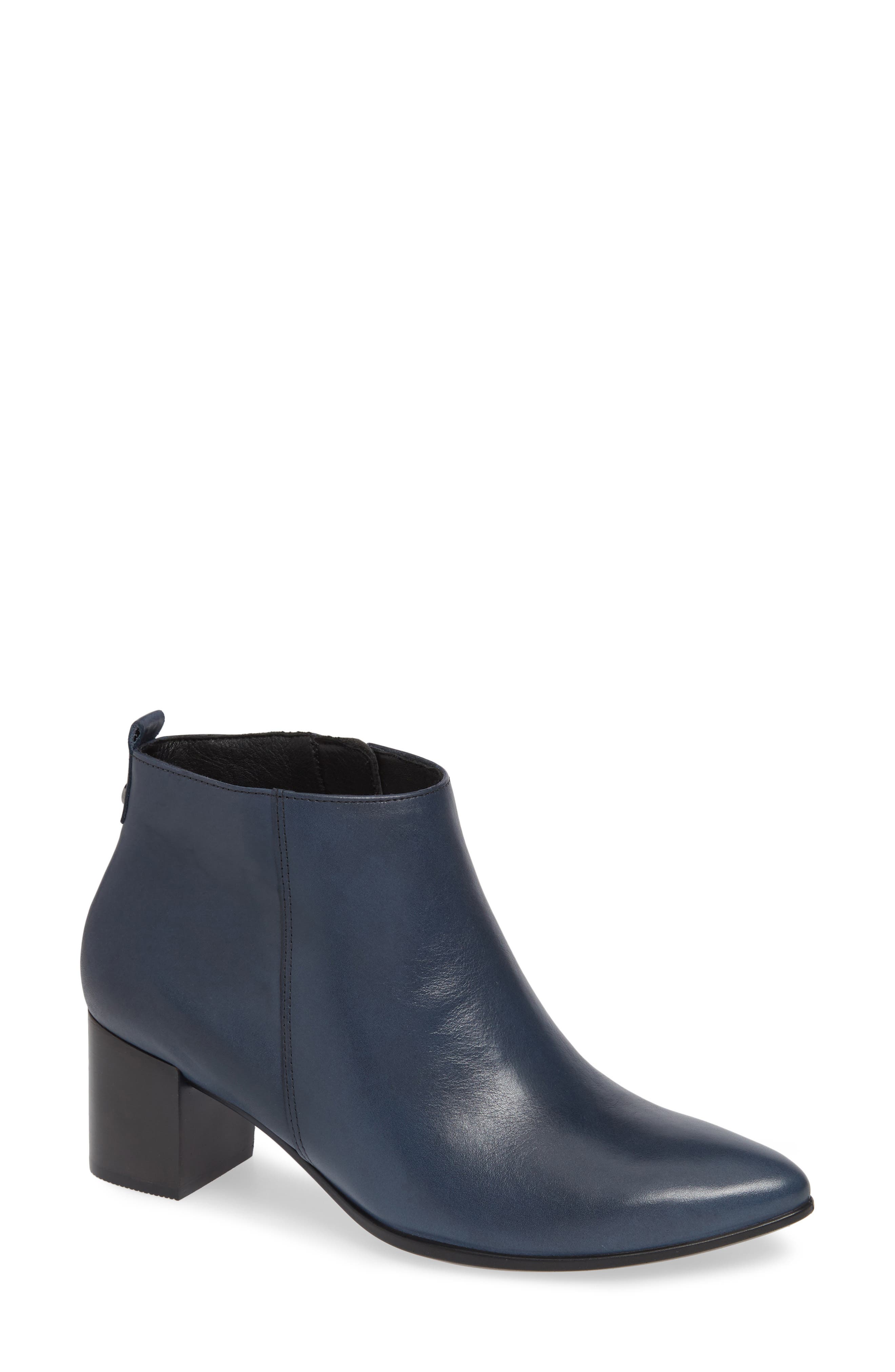 Ecco Shape 45 Block Heel Bootie, Blue