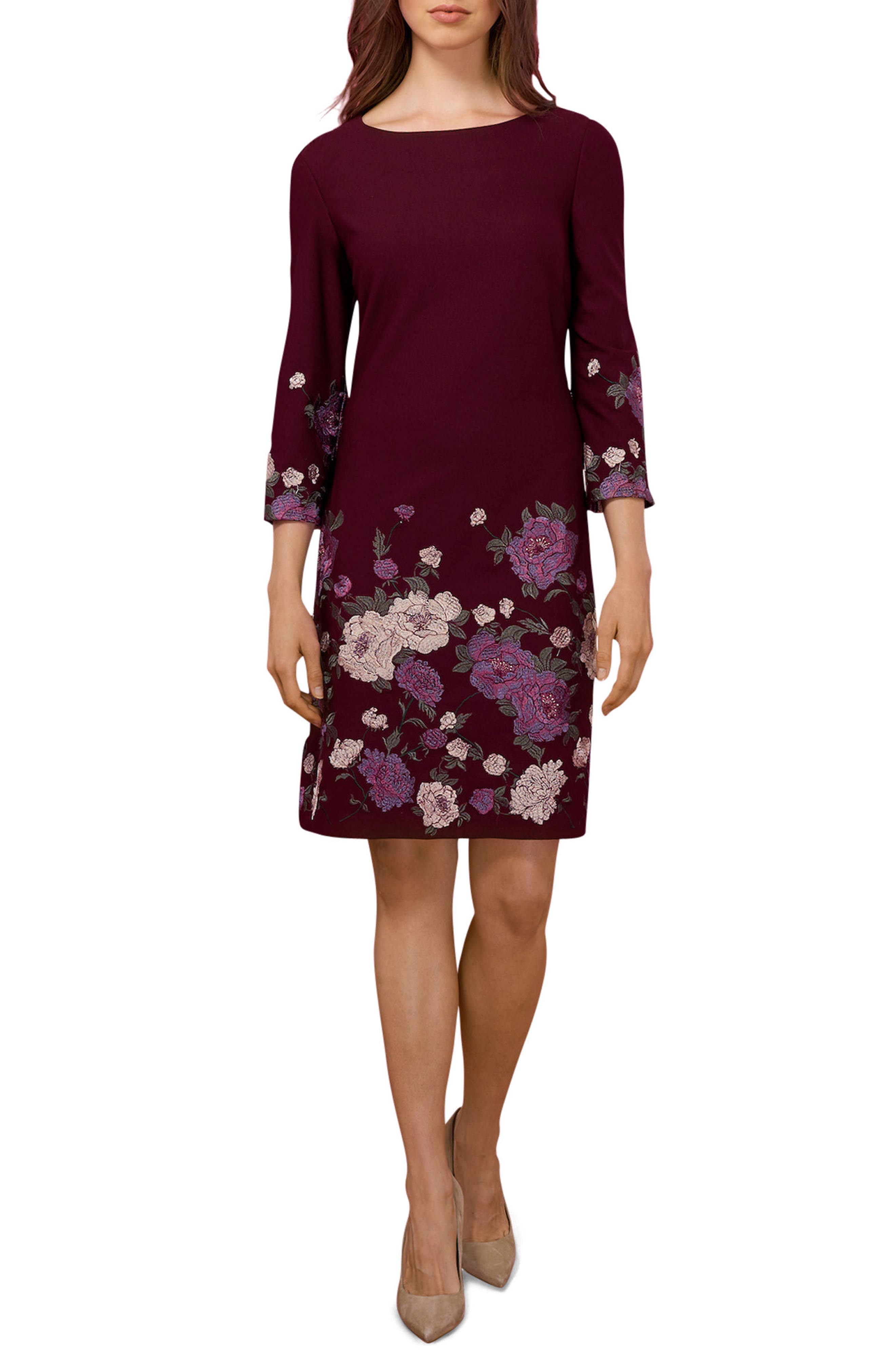 ECI Floral Sheath Dress Nordstrom
