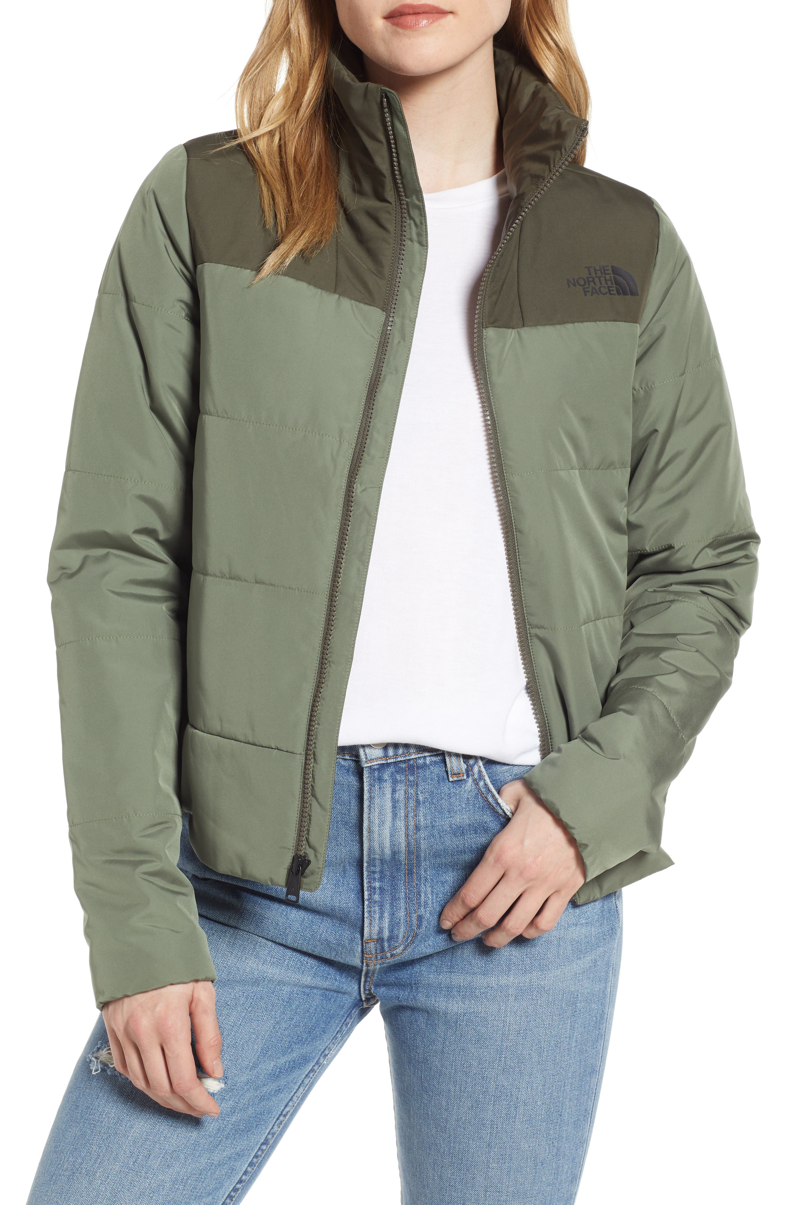 The North Face Anthea Water Repellent Insulated Jacket, Green