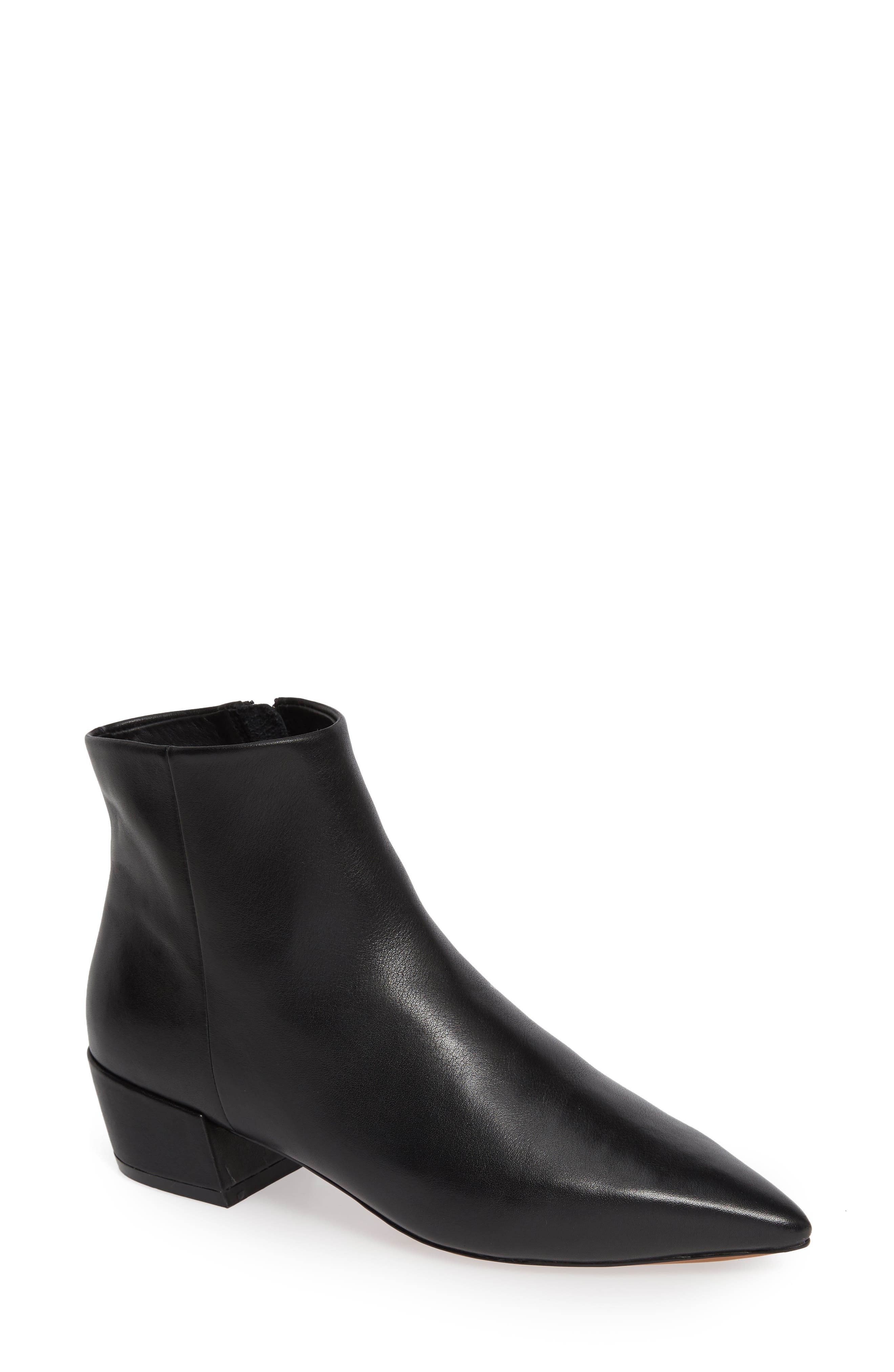 Linea Paolo Rhys Pointy Toe Bootie, Black