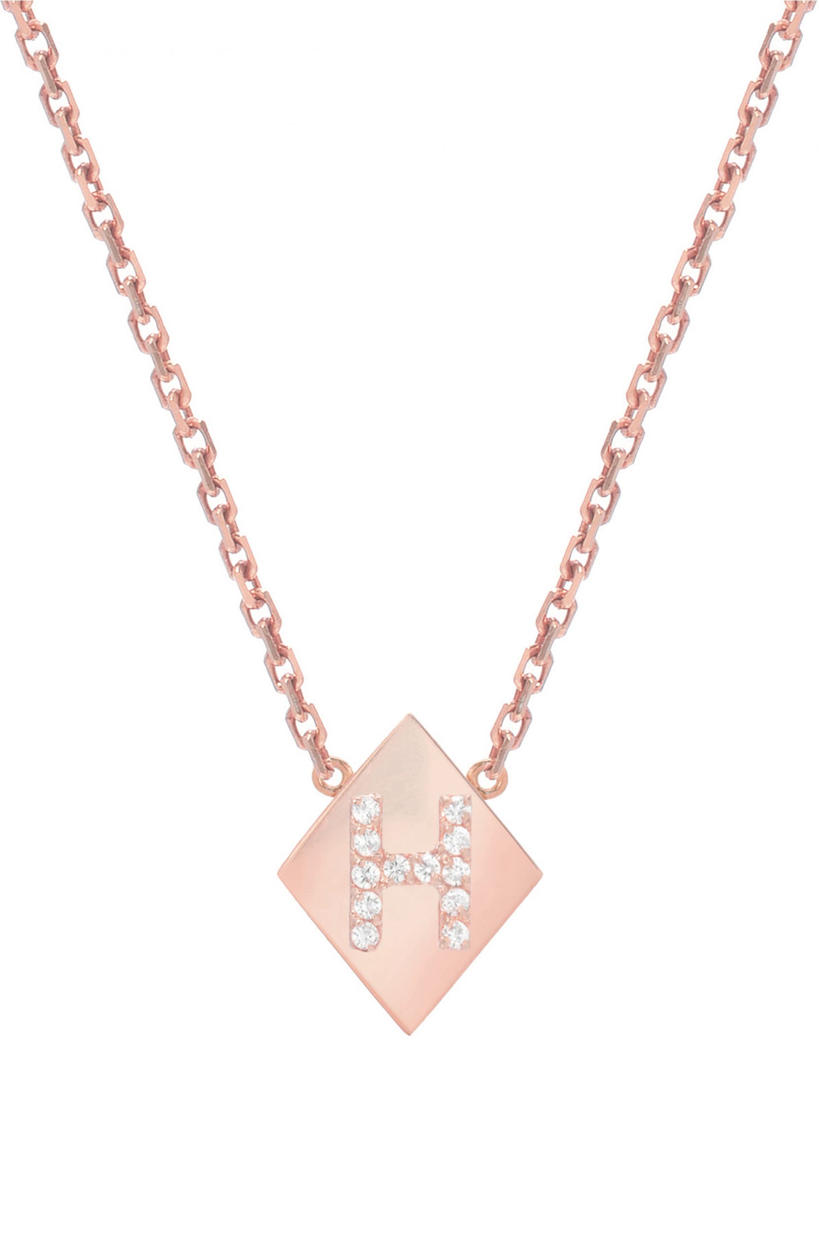 Mini Jewels Framed Diamond Initial Pendant Necklace Nordstrom