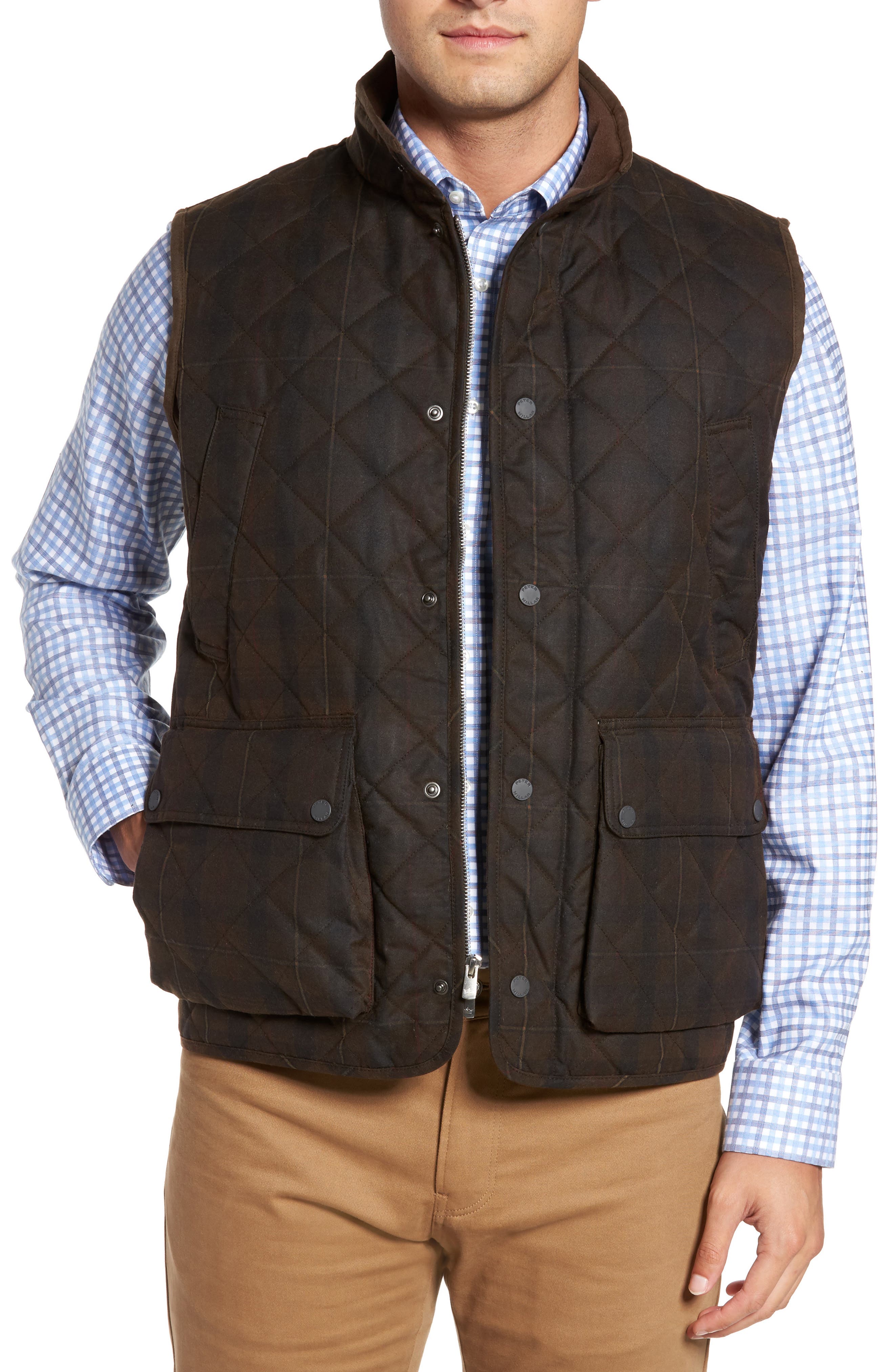 Peter Millar Mountainside Waxed Cotton Vest Nordstrom