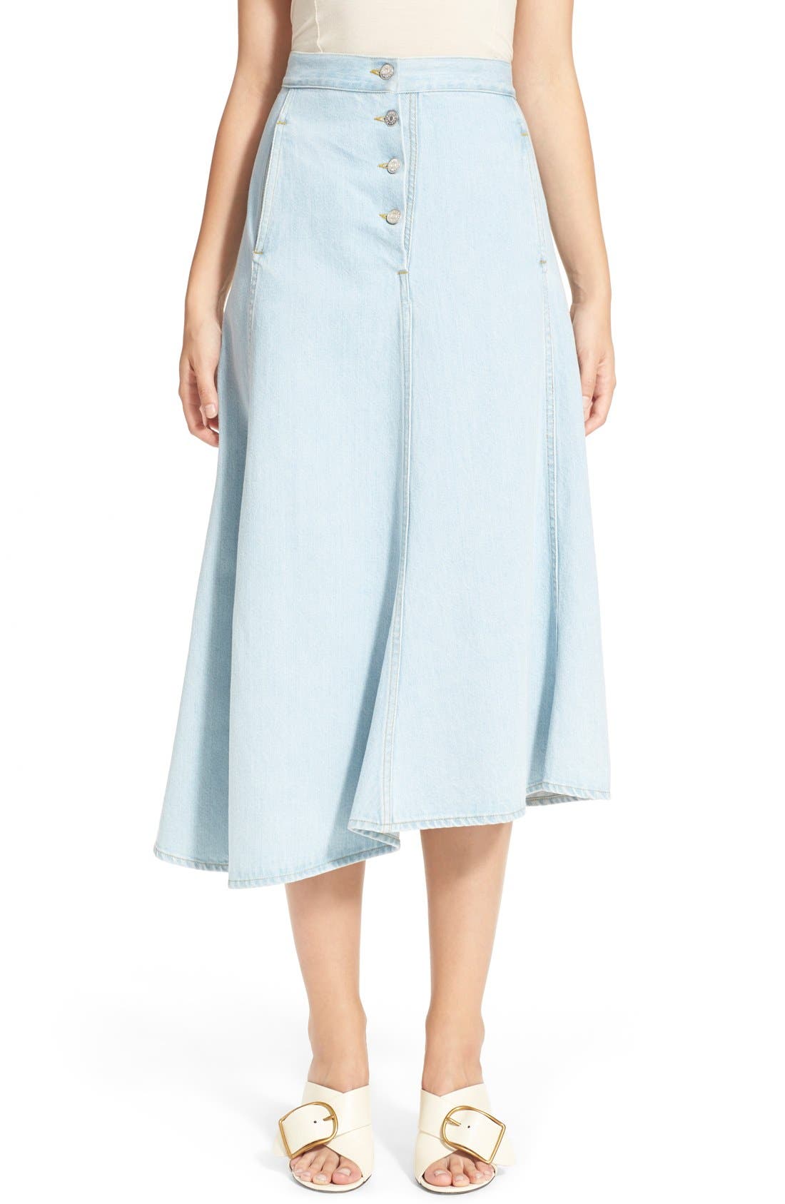 ACNE Studios 'Kady' Asymmetrical Denim Skirt Nordstrom