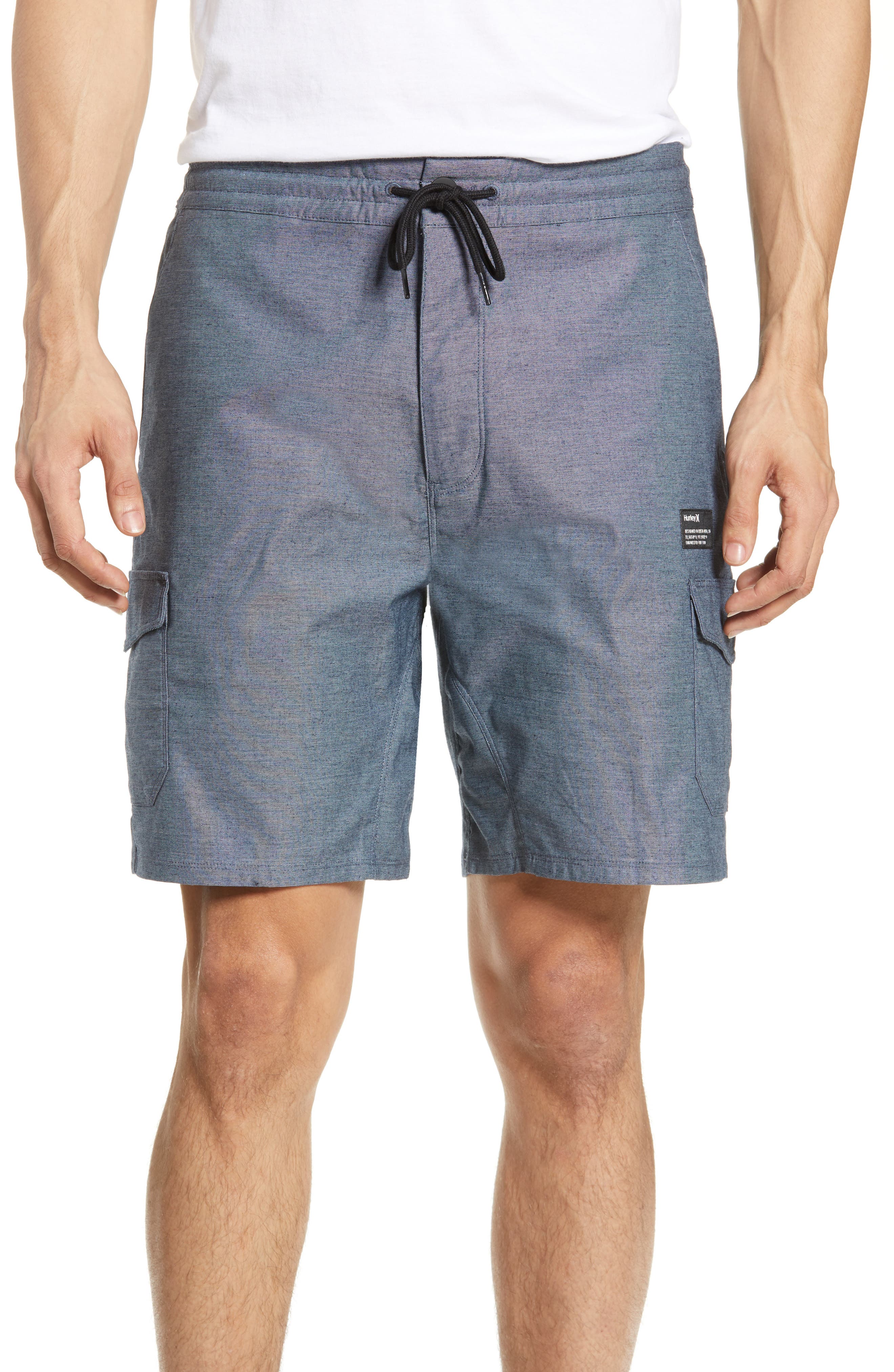 Hurley Dri-Fit Breathe Cargo Shorts, Blue