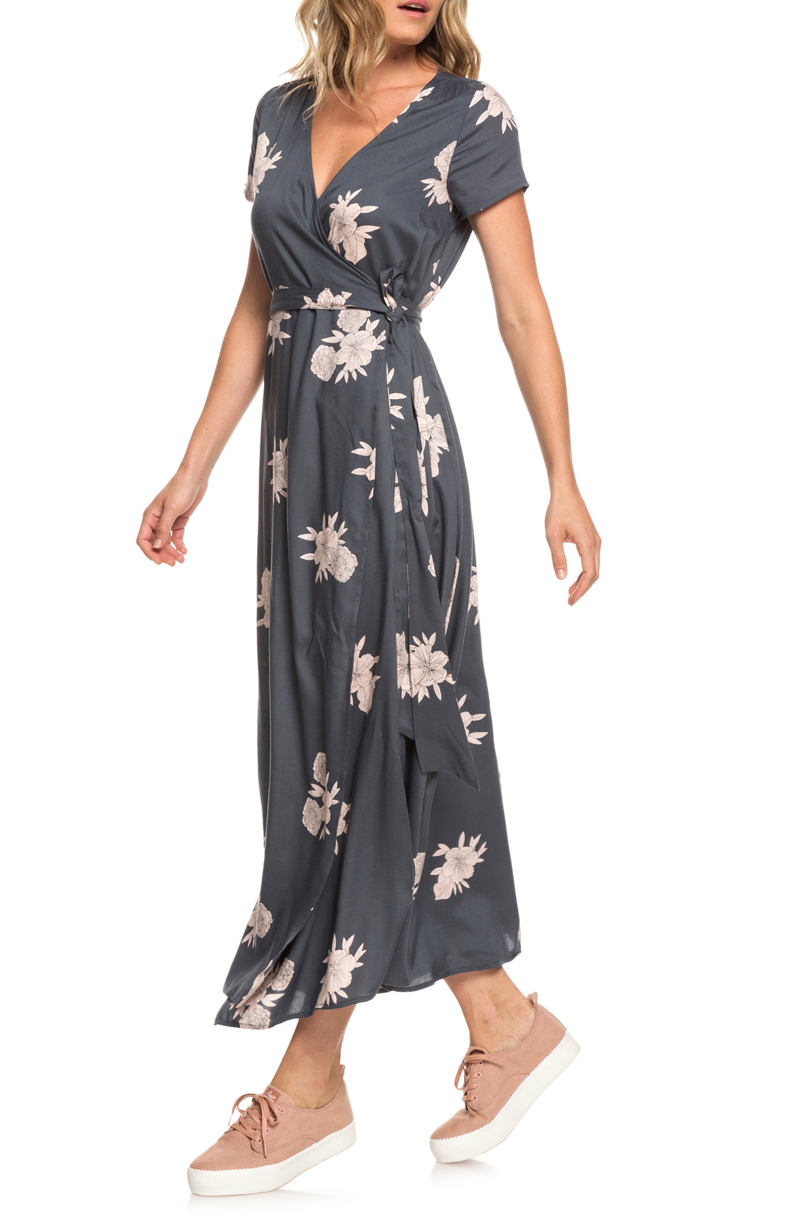 Roxy District Day Midi Dress, Grey