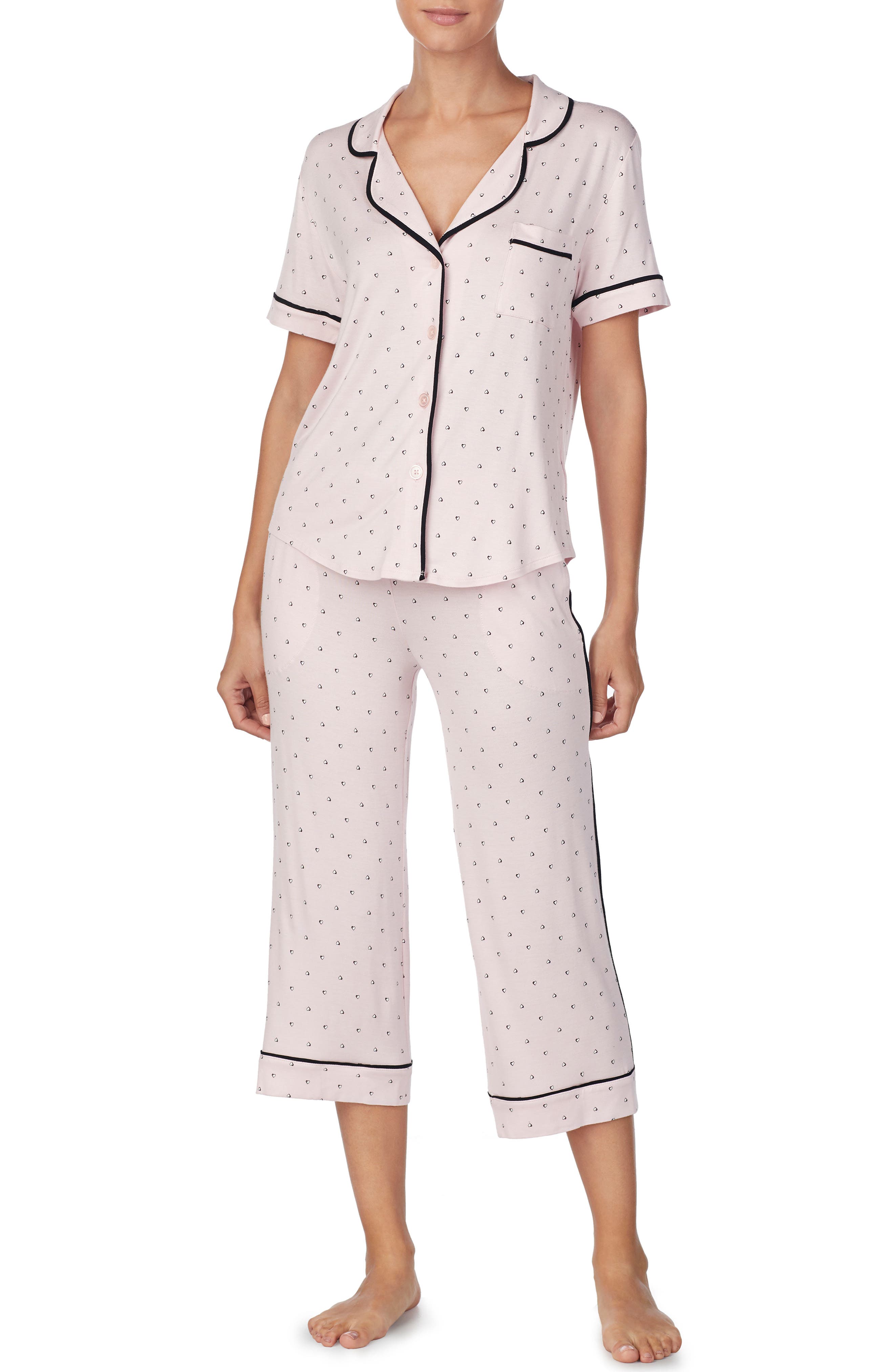 Room Service Crop Pajamas, Pink