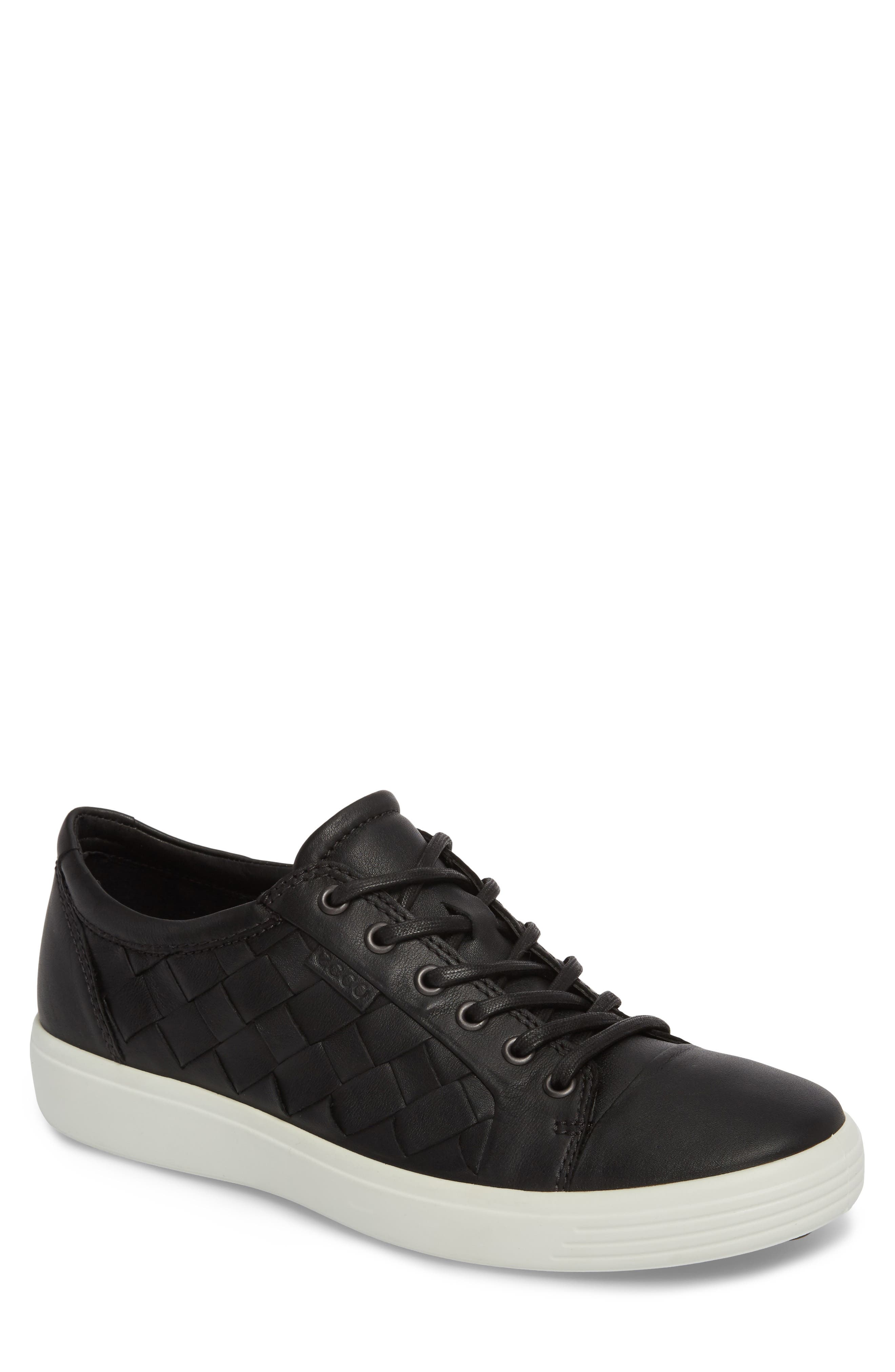 Ecco Soft 7 Woven Sneaker - Black