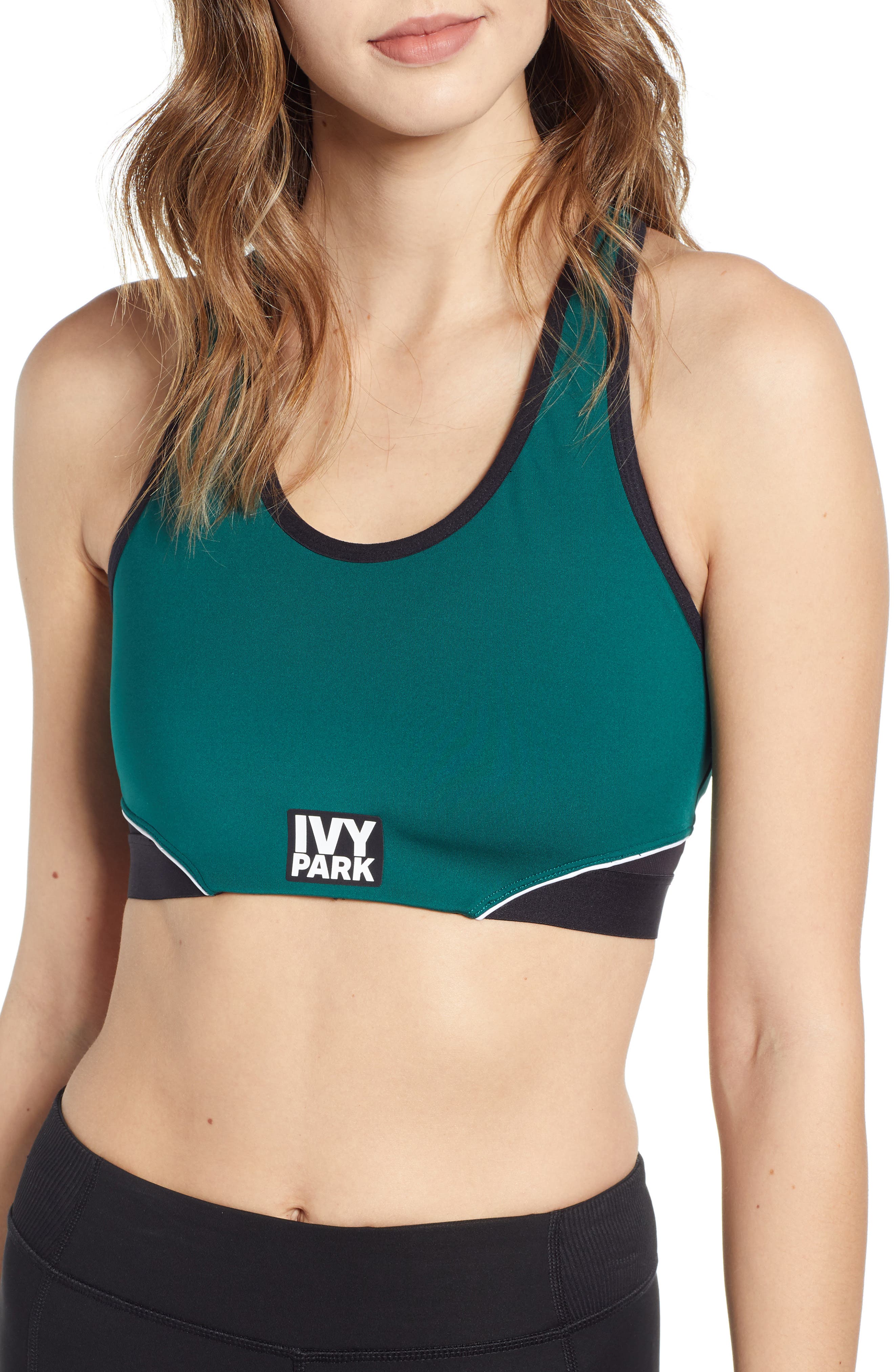 Ivy Park Colorblock Cutaway Sports Bra