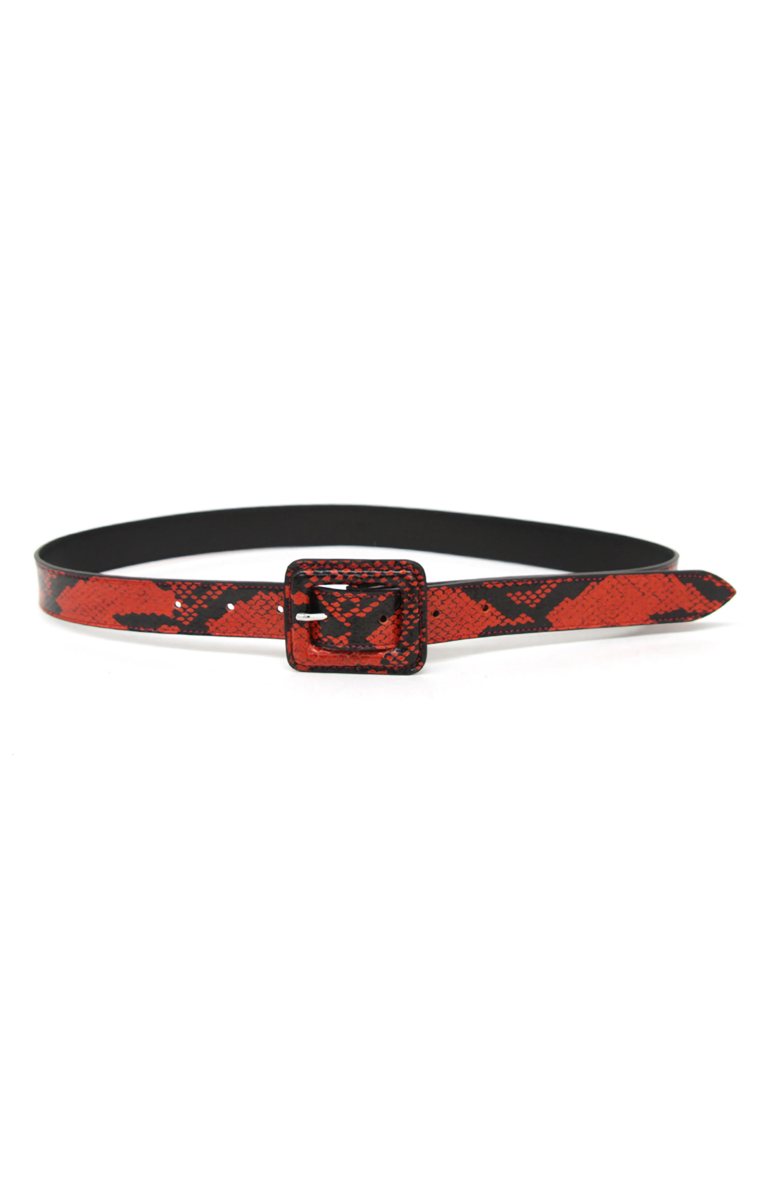 B-Low The Belt Mini Ana Python Embossed Belt