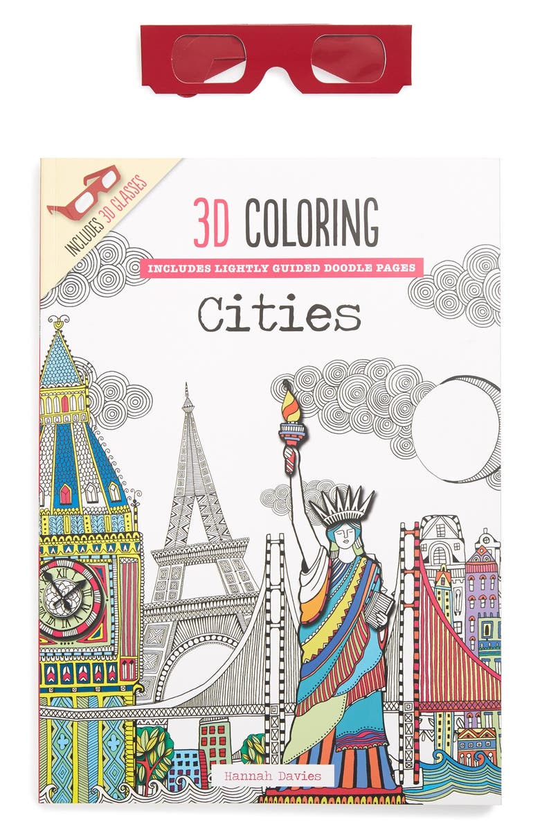 Thunder Bay Press '3D Coloring - Cities' Coloring Book | Nordstrom