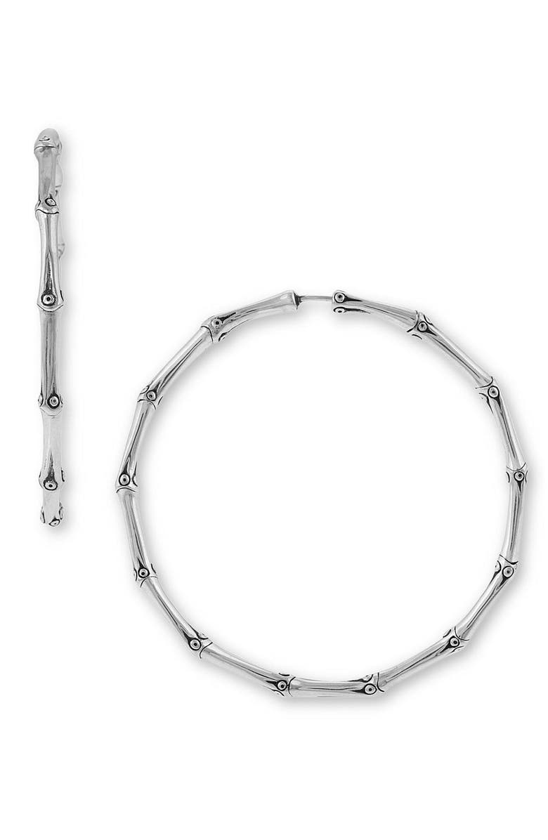John Hardy Bamboo Large Hoop Earrings Nordstrom John Hardy Bamboo Large Hoop Earrings Main Color Sterling Silver
