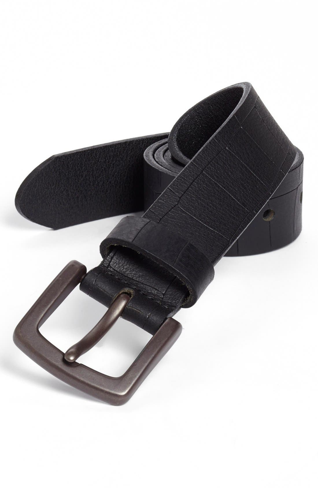 Bosca Gator Embossed Belt