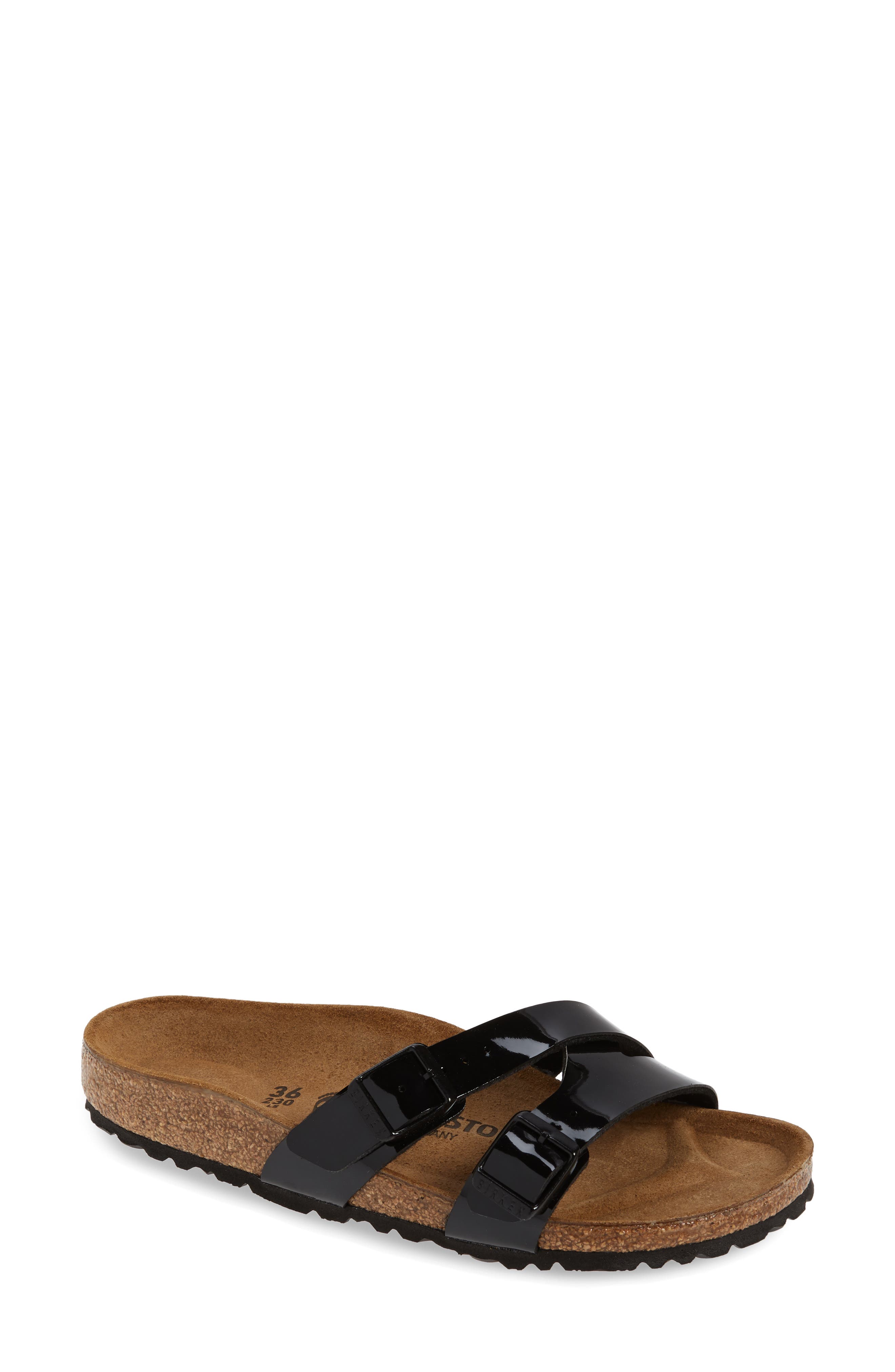 Birkenstock Yao Patent Slide Sandal, Black