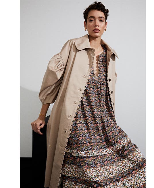 Kika Vargas dress and coat.