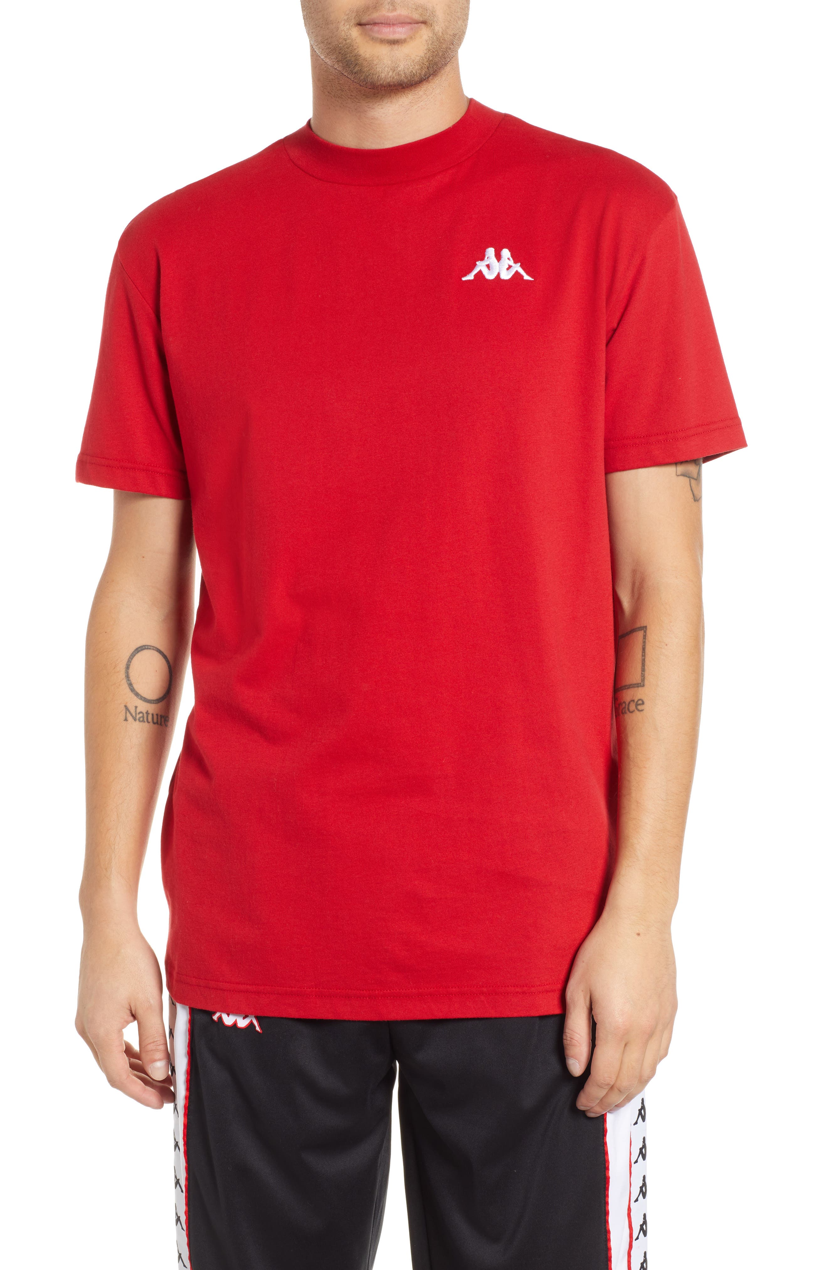 Kappa Active Authentic Bzalaya Logo T-Shirt, Red