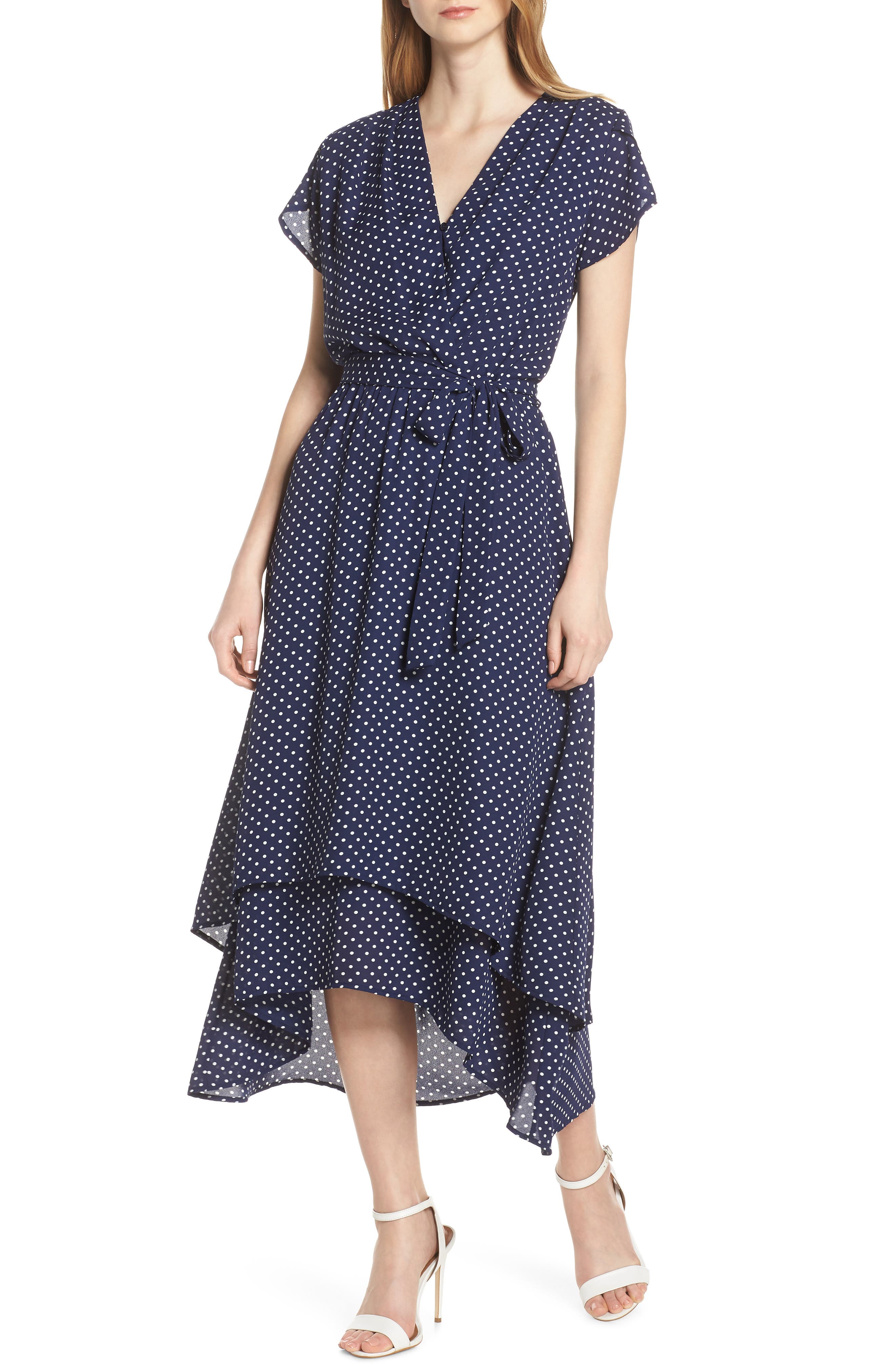 FRAICHE BY J Michelle High/Low Midi Dress, Main, color, MICHELLE
