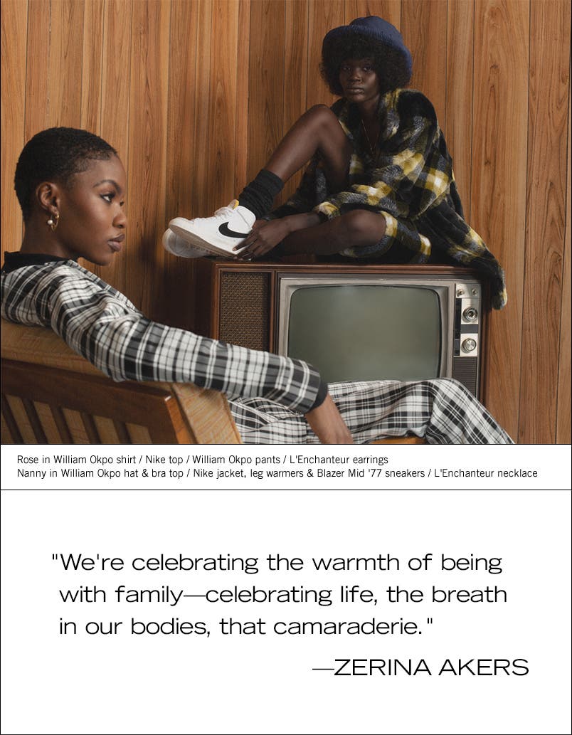 "We're celebrating the warmth of being with family—celebrating life, the breath in our bodies, that camaraderie."