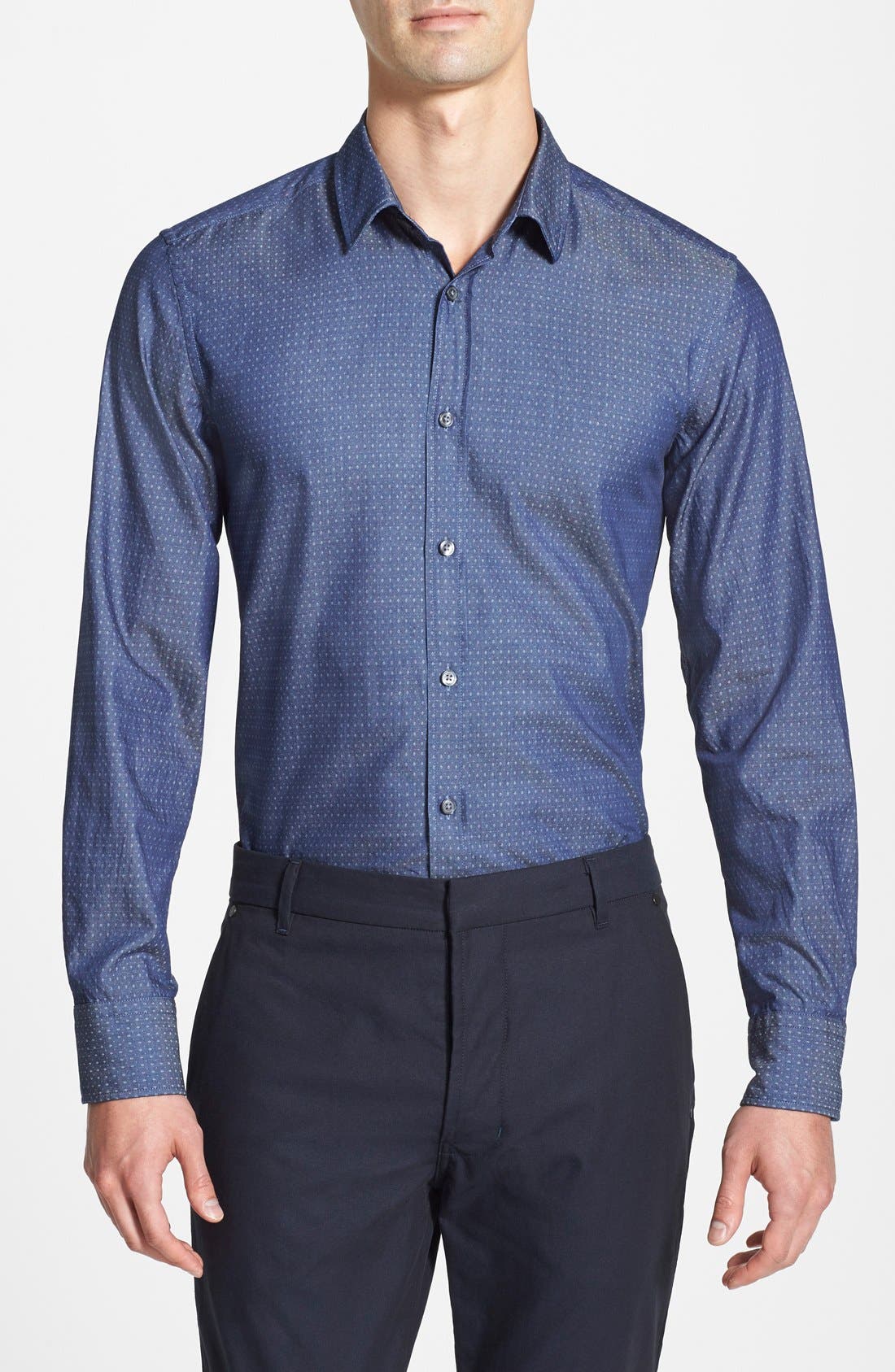 BOSS HUGO BOSS 'Ronny' Slim Fit Jacquard Sport Shirt Nordstrom