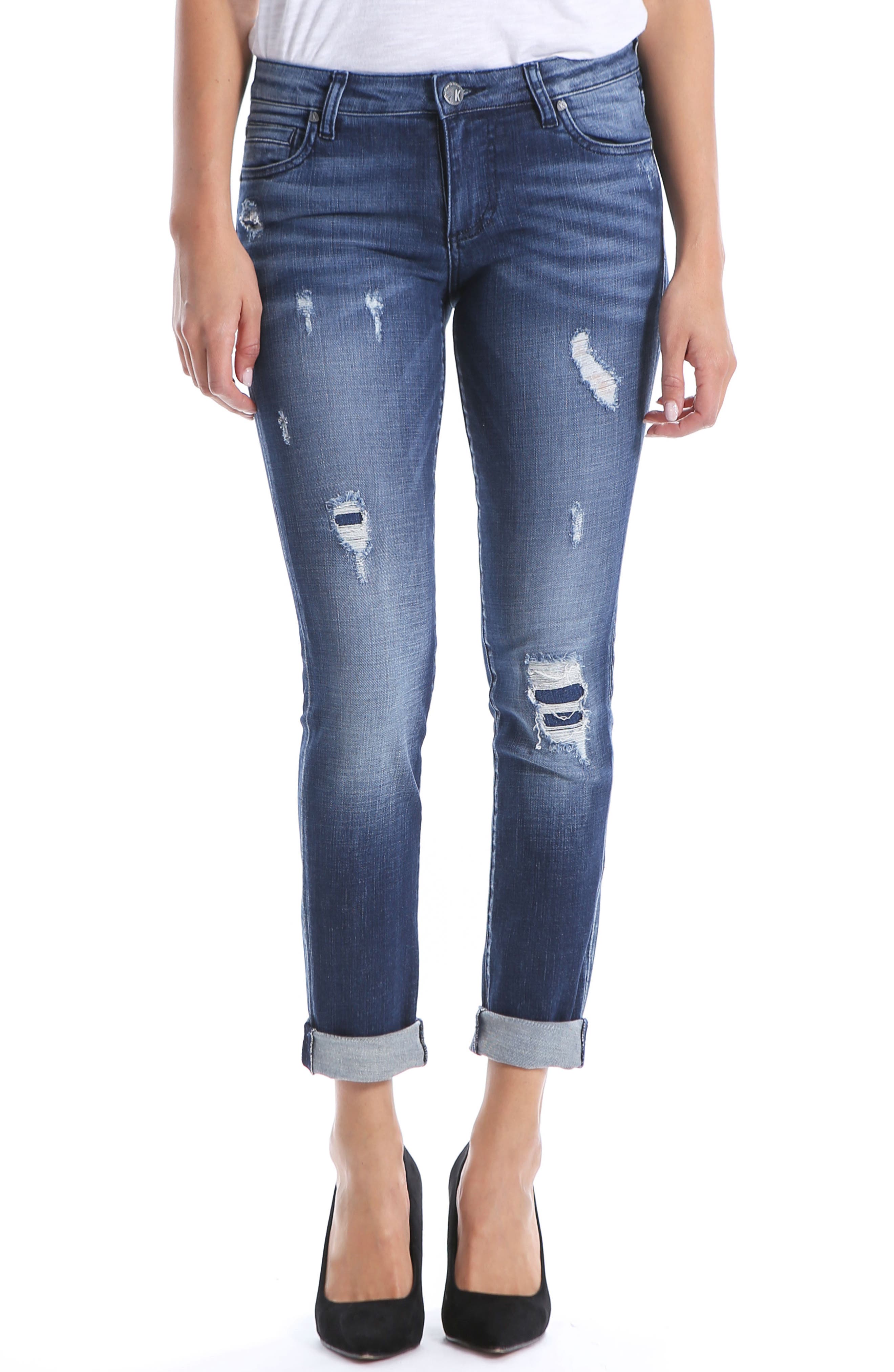 Kut From The Kloth Catherine Boyfriend Jeans, Blue