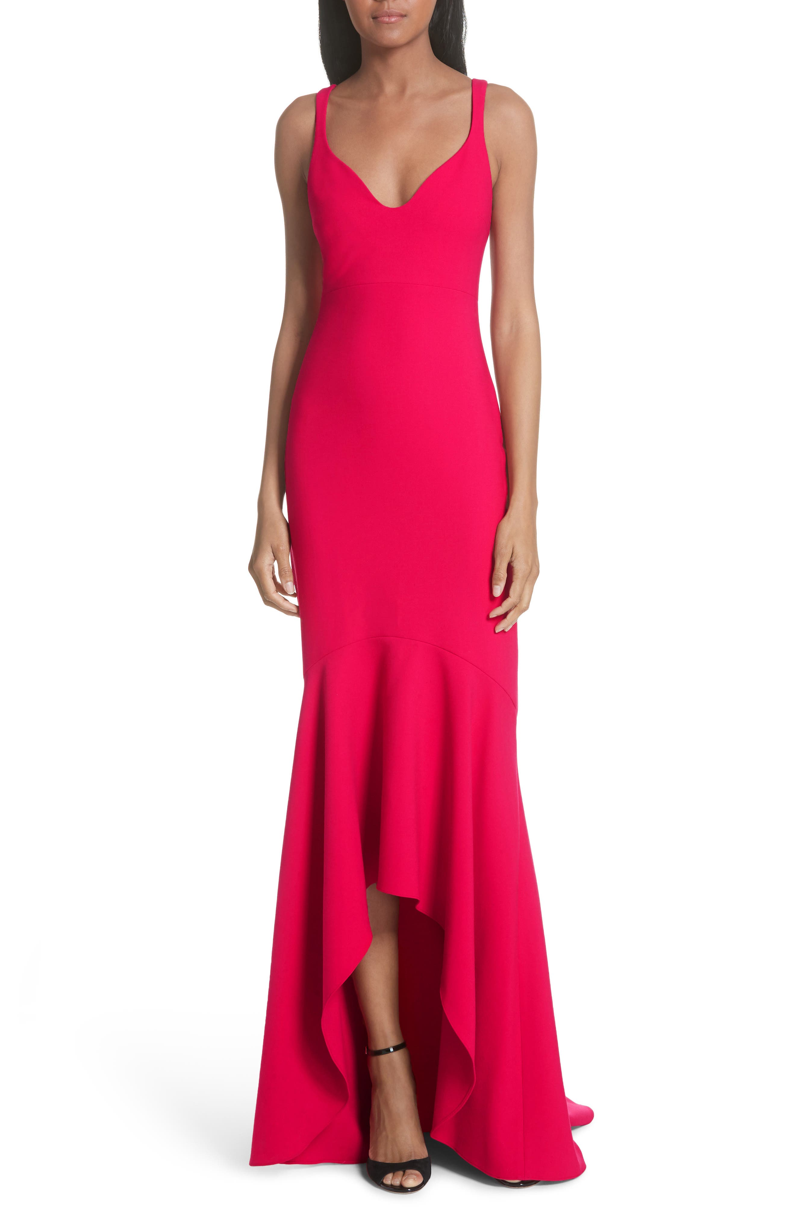 Cinq A Sept Sade Gown, Red