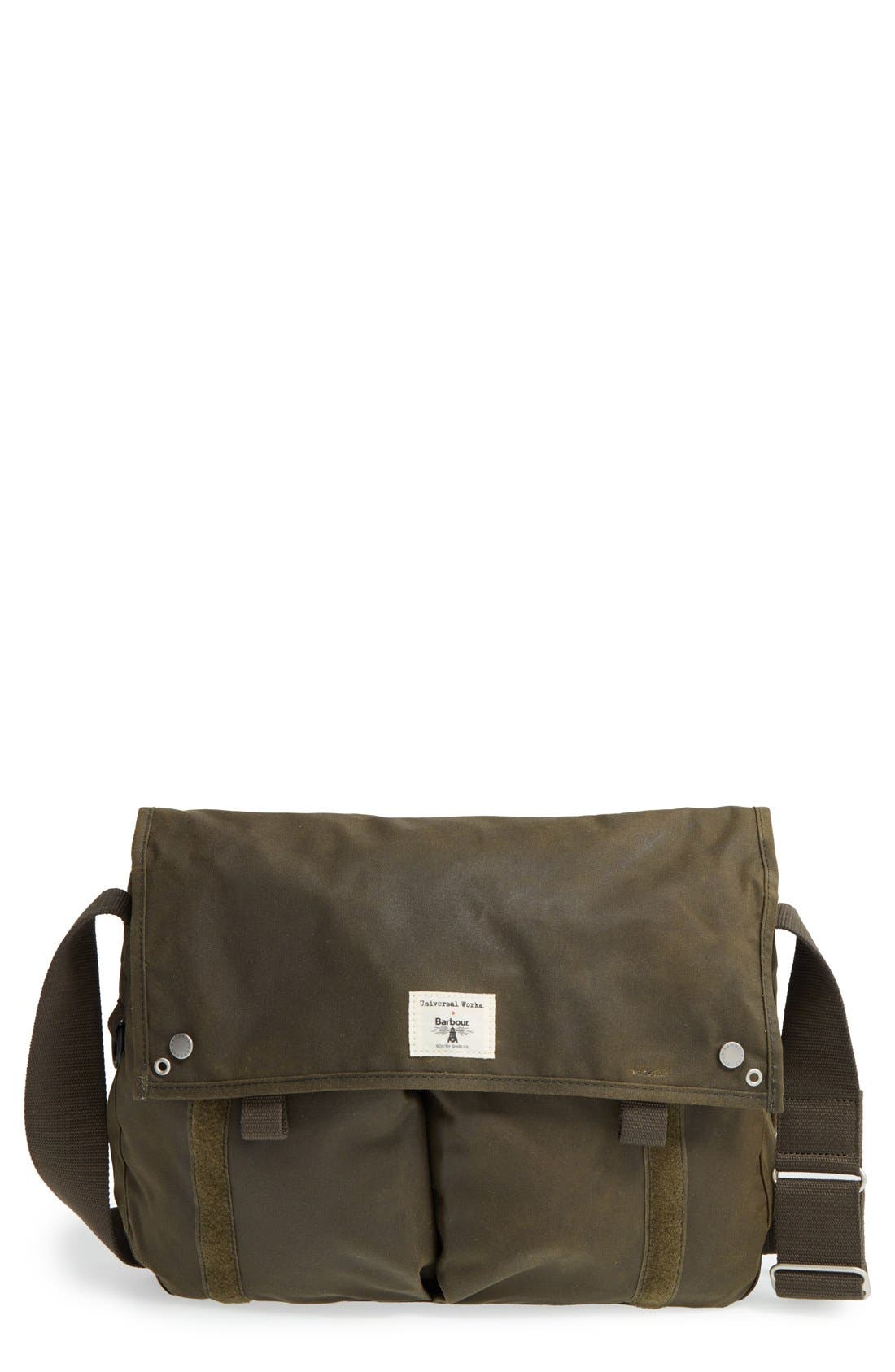 Barbour Waxed Canvas Messenger Bag Nordstrom