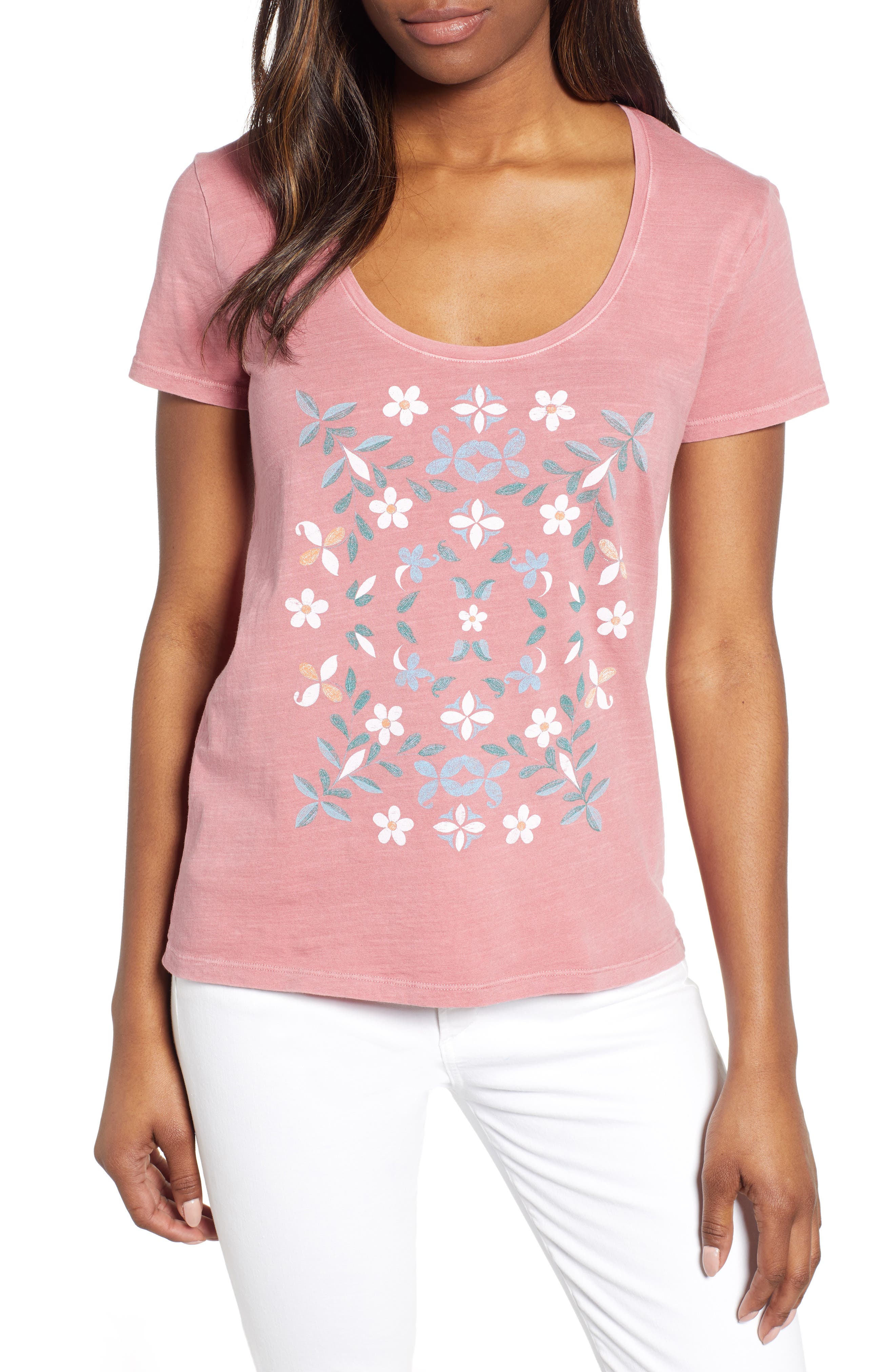 Lucky Brand Tops MOSAIC FLORAL TEE