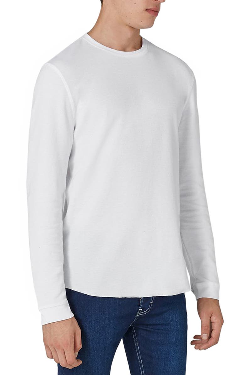Topman Waffle Knit Long Sleeve T-Shirt | Nordstrom