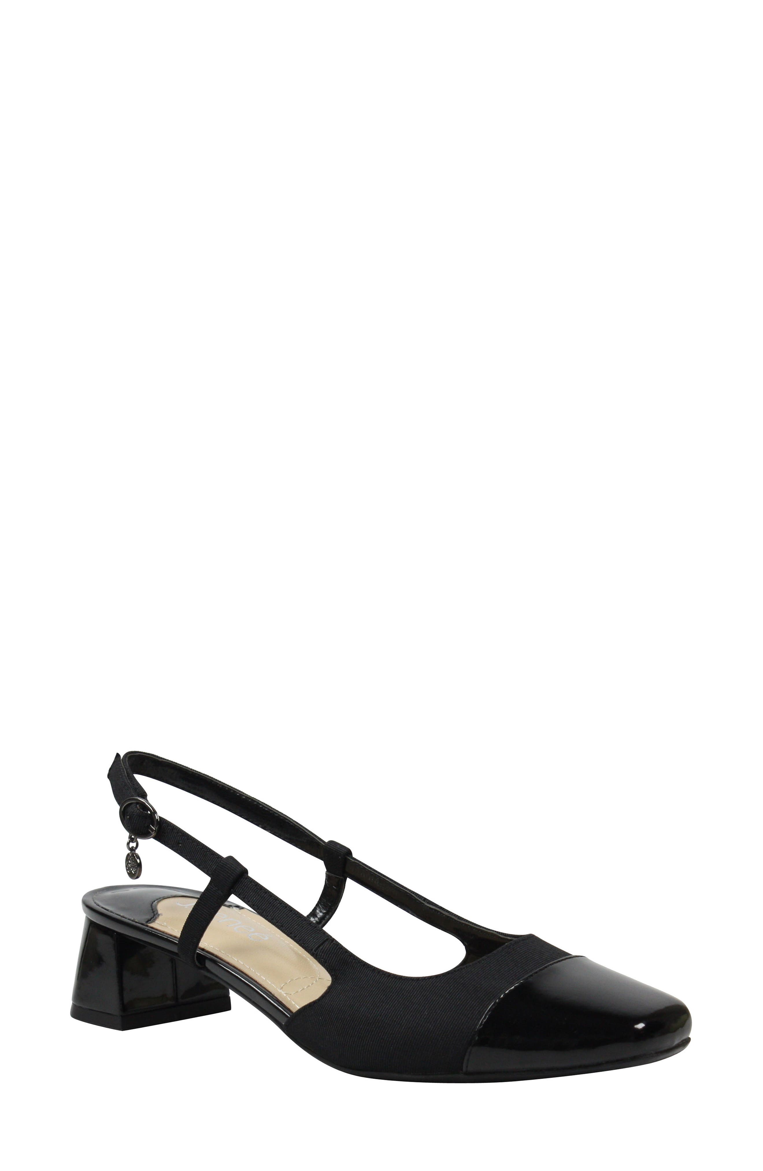 J. Renee Marcel Cap Toe Sandal, Black