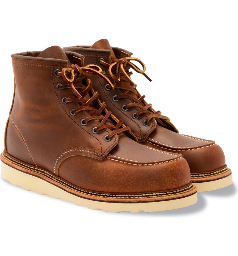 Red Wing Moc Toe Boot In Copper Brown- 1907 | ModeSens