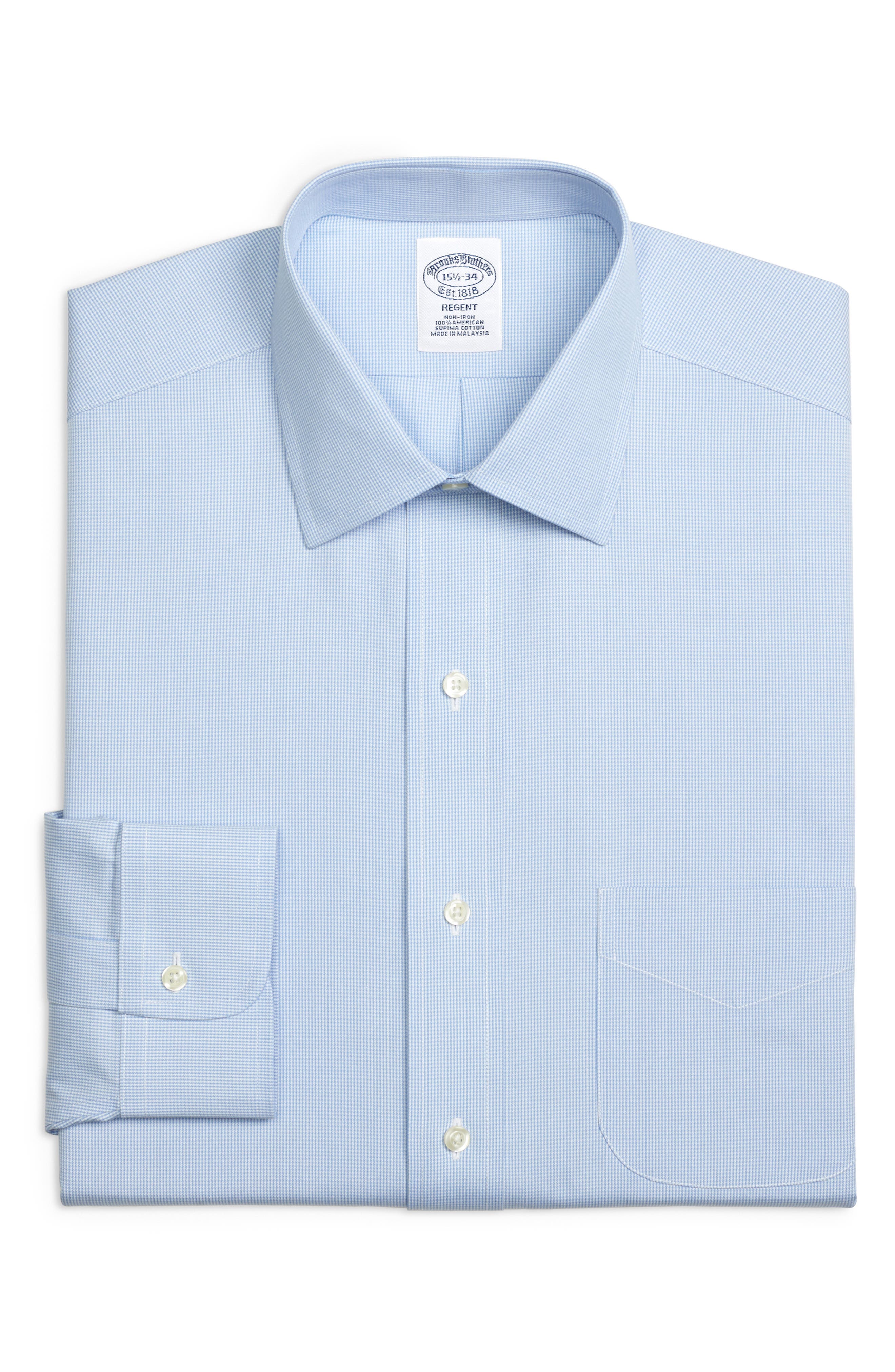 Brooks Brothers Regular Fit Houndstooth Dress Shirt (3 For $207)