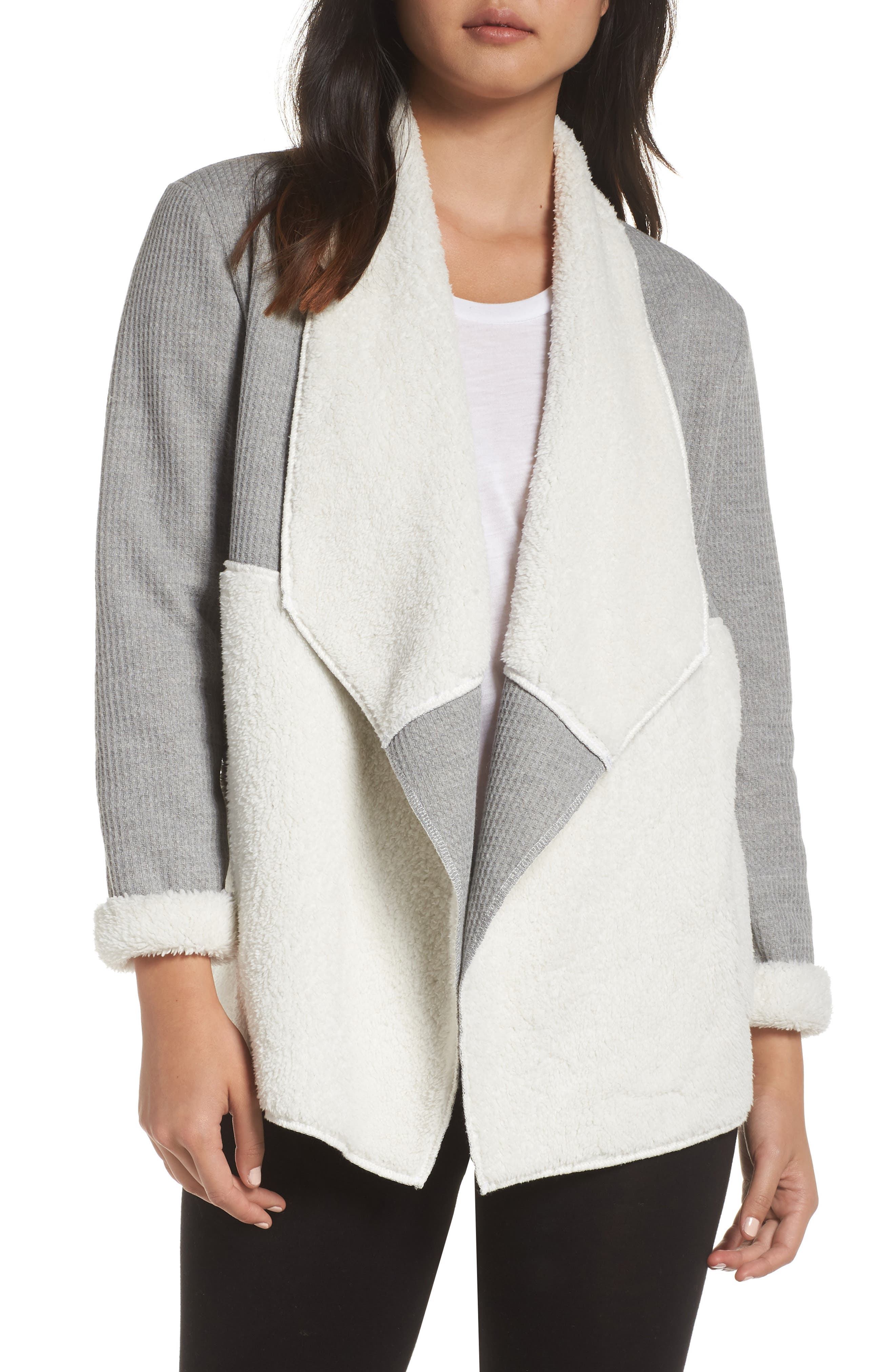 splendid waffle knit cardigan