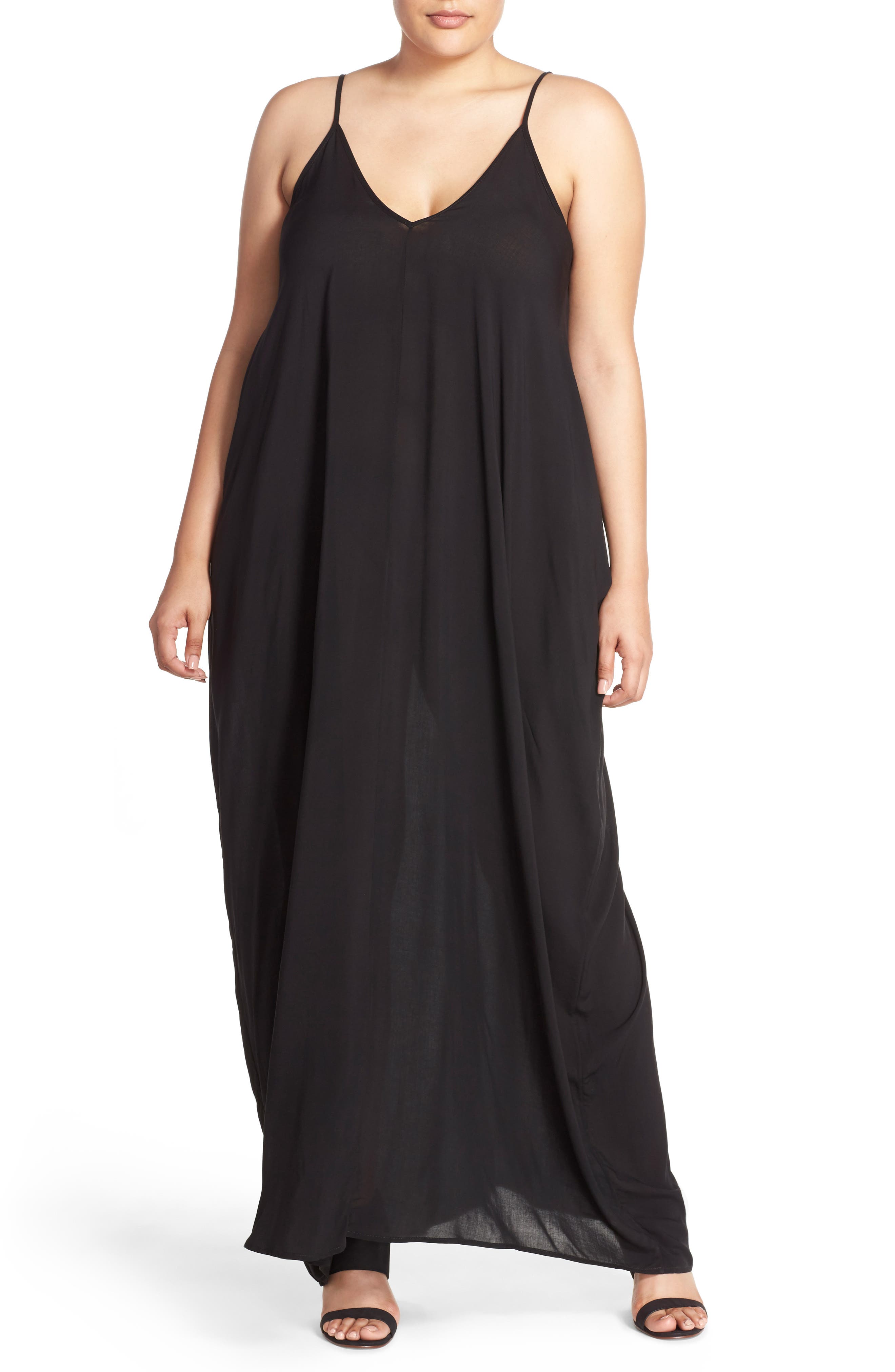 Plus Size Elan Cover-Up Maxi Dress