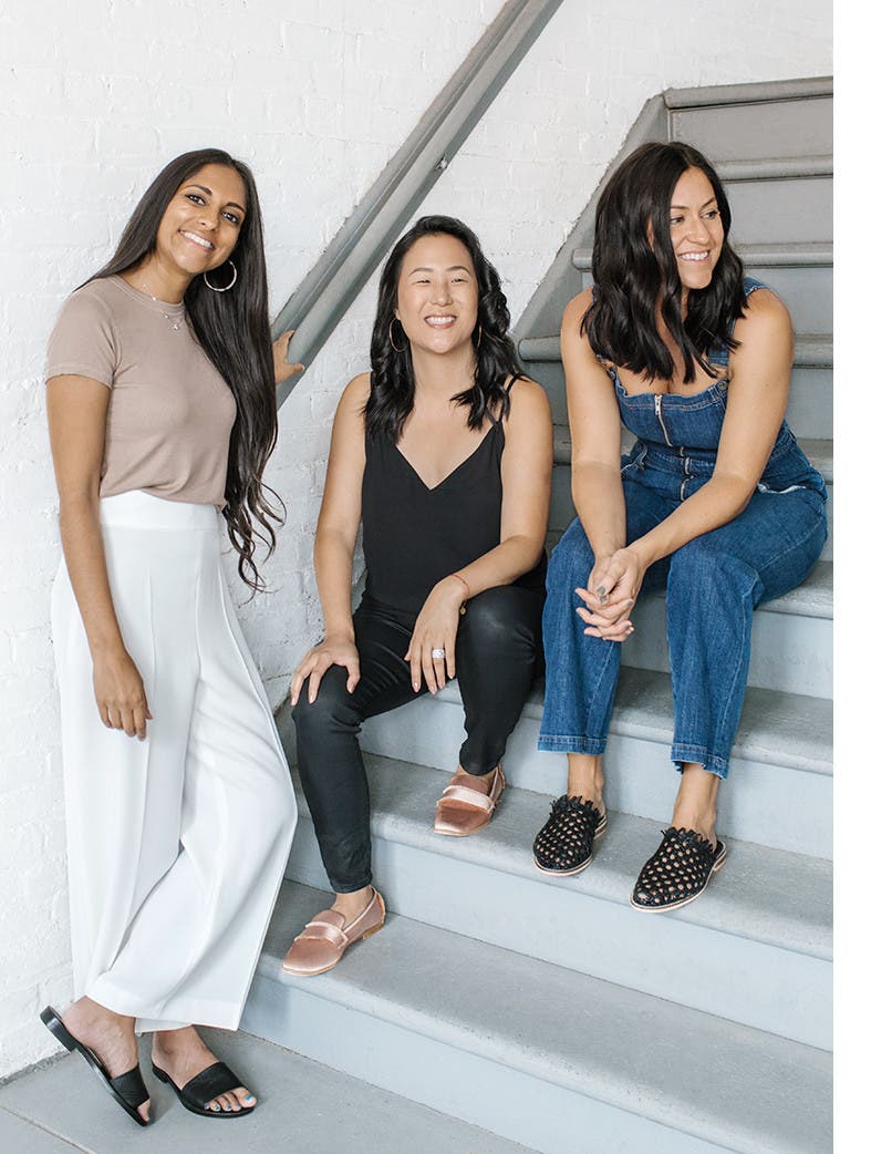 Dagne Dover founders Deepa Gandhi, Melissa Mash and Jessy Dover.
