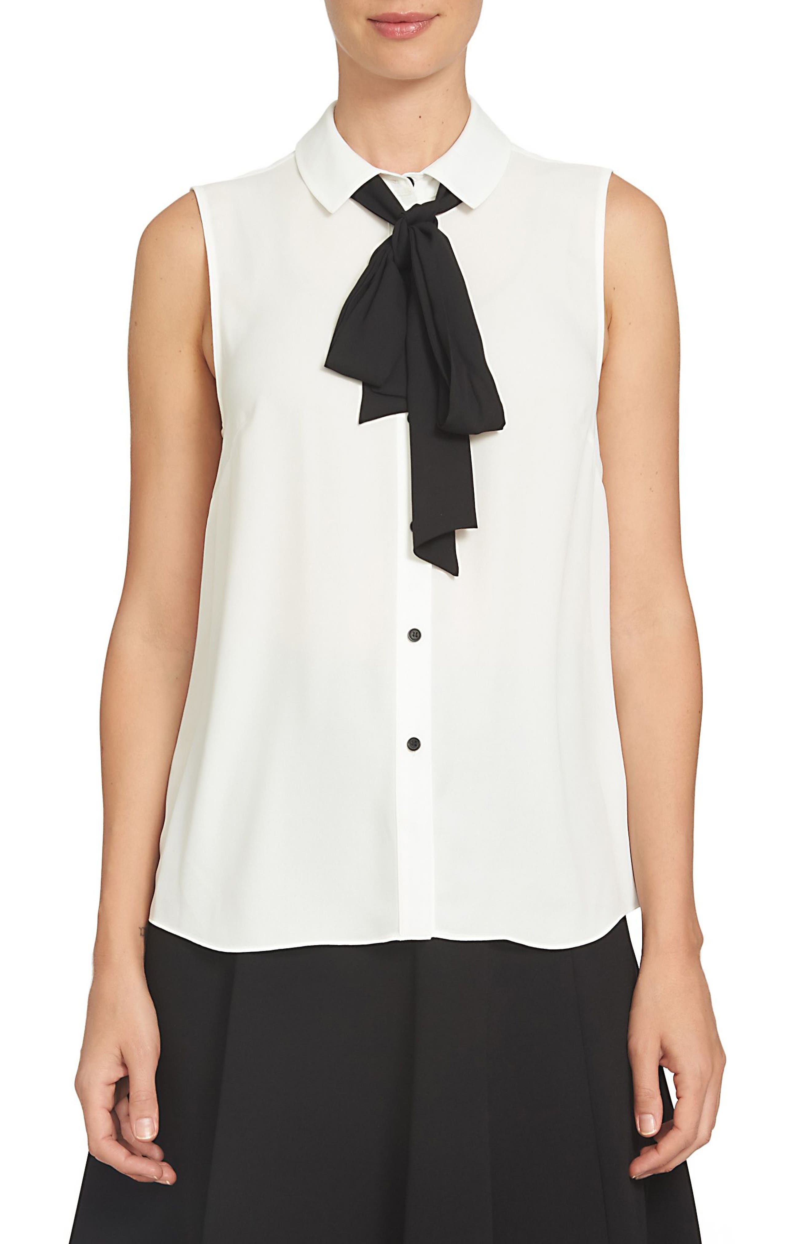 CeCe Bow Tie Blouse Nordstrom