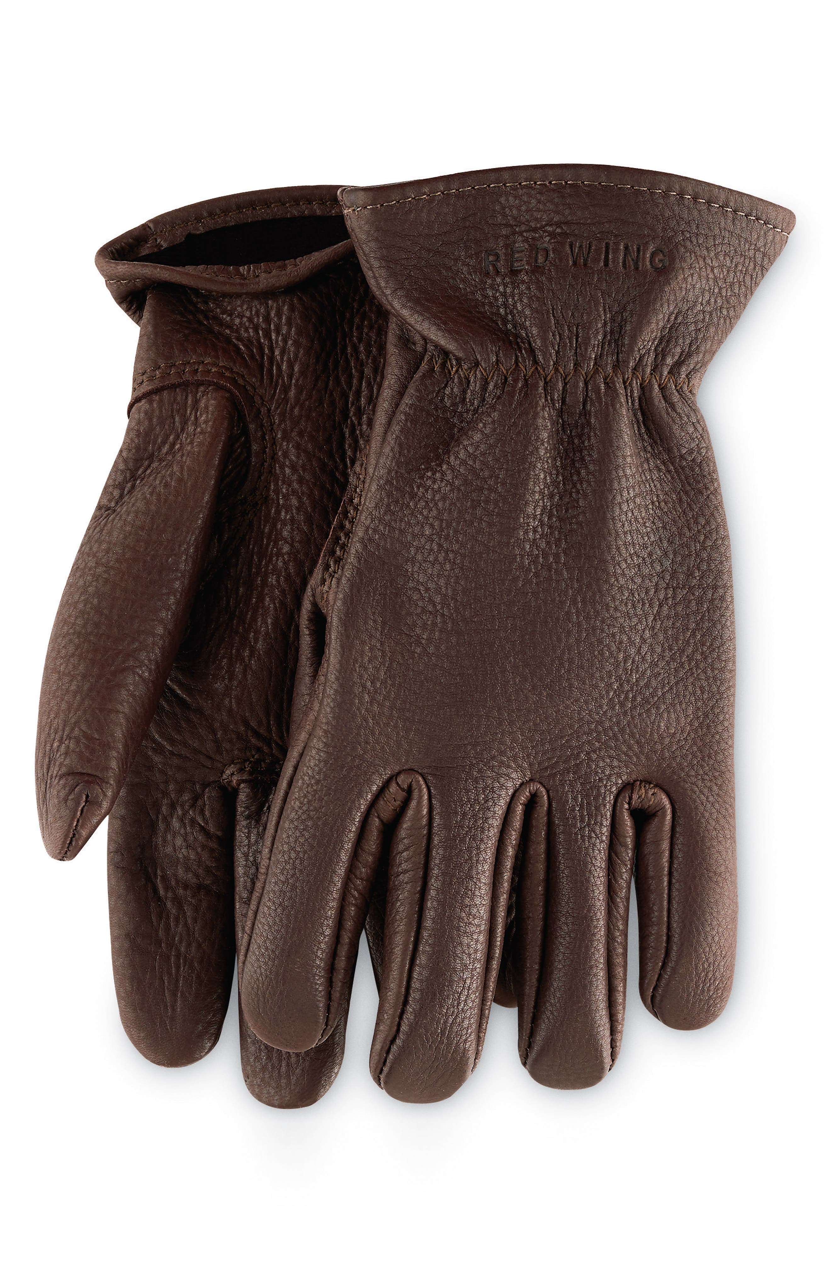 Red Wing Unlined Leather Gloves, Brown