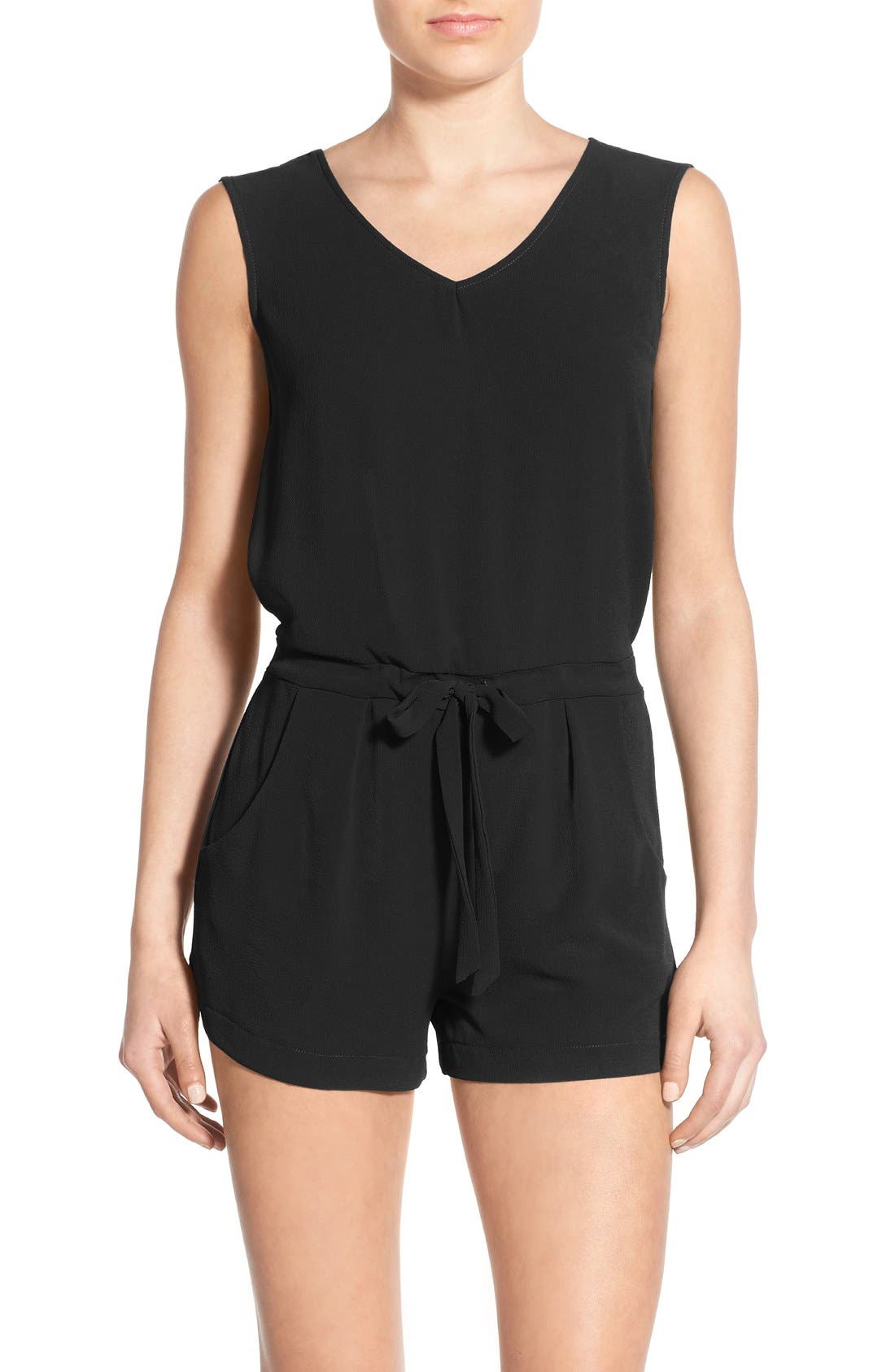 WayIn Tie Back Romper Nordstrom