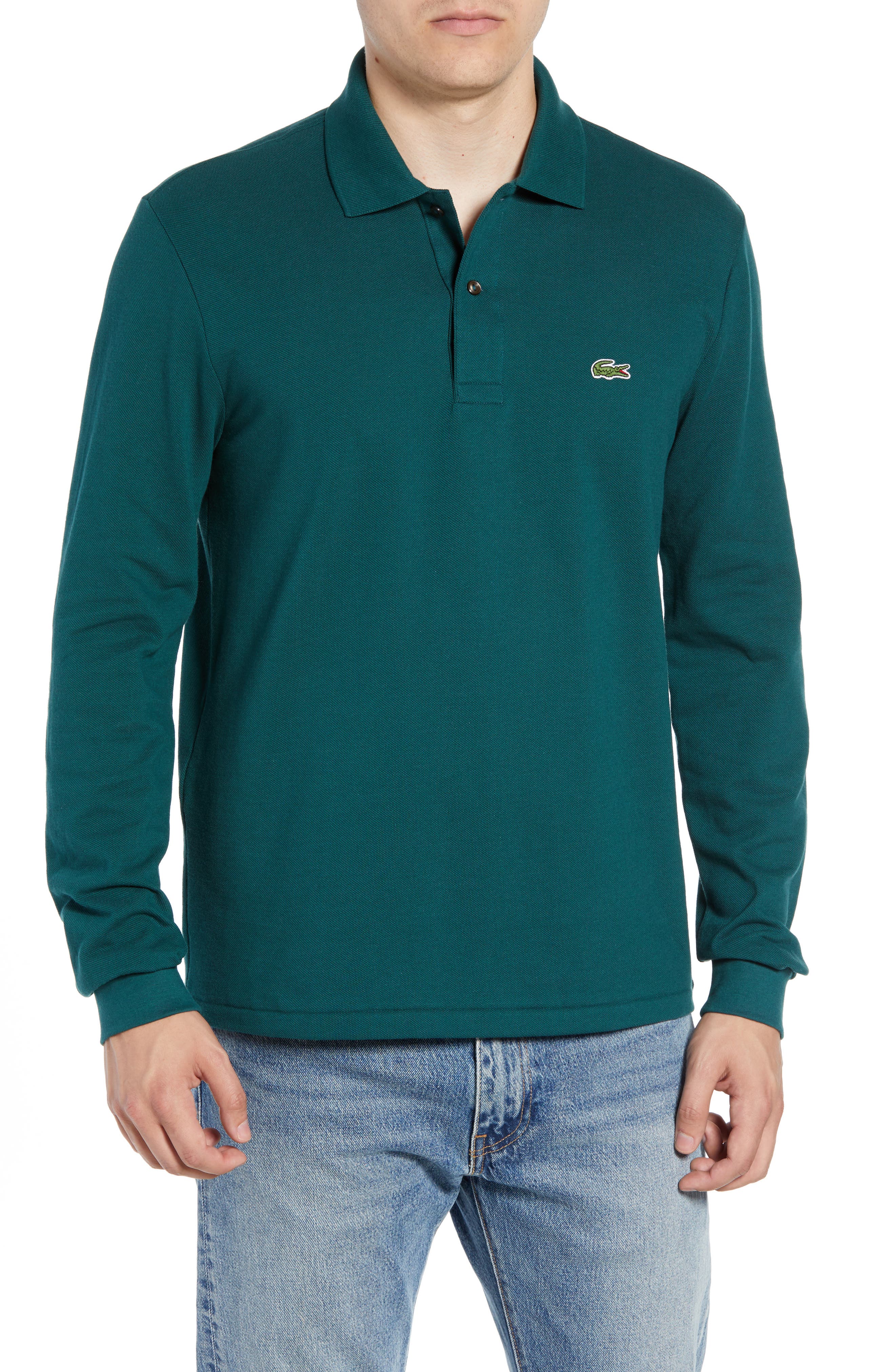 Lacoste Classic Fit Long Sleeve Piqué Polo | Nordstrom